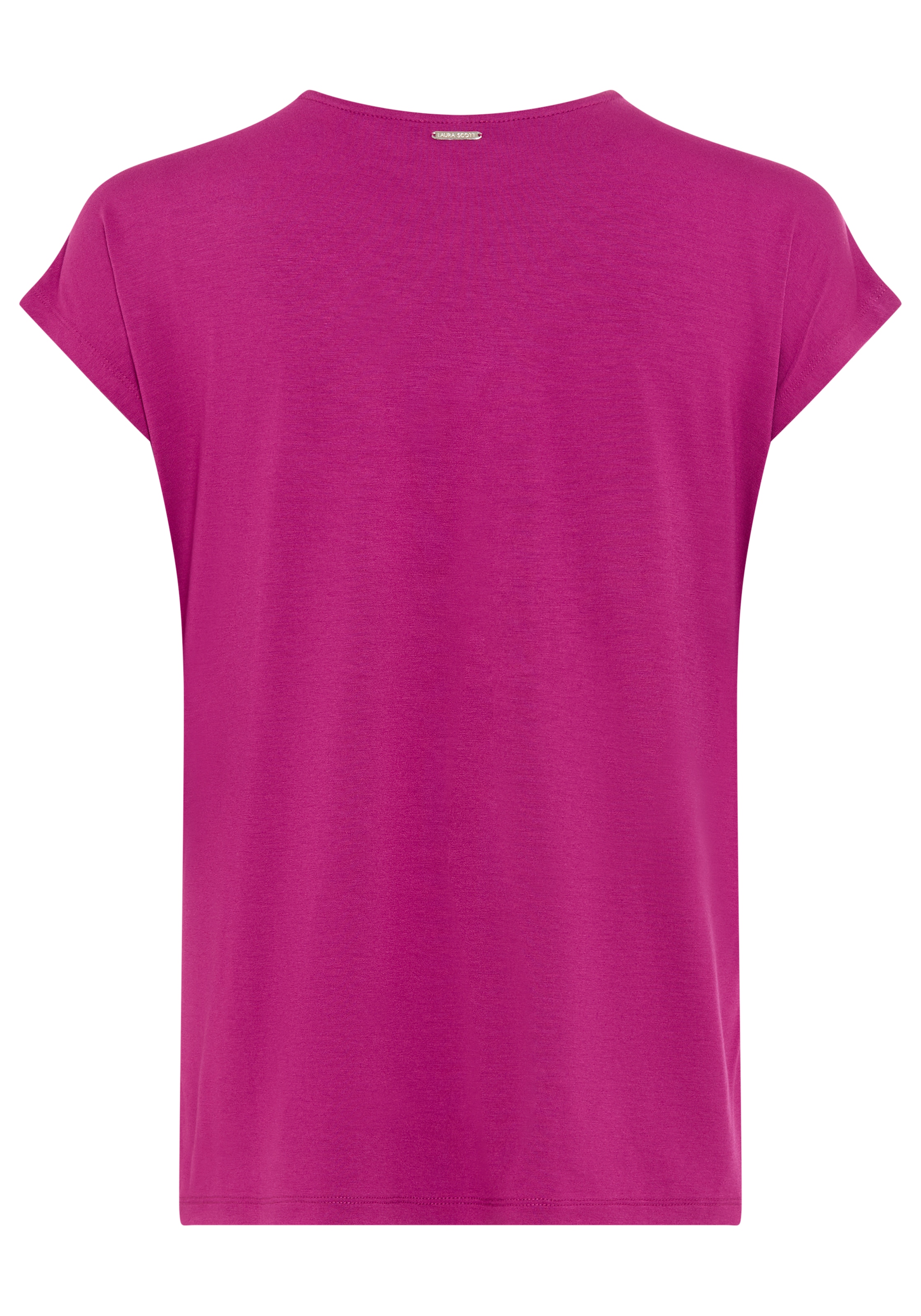 Laura Scott Satinbluse im Materialmix, vorne Satin, hinten weicher Jersey