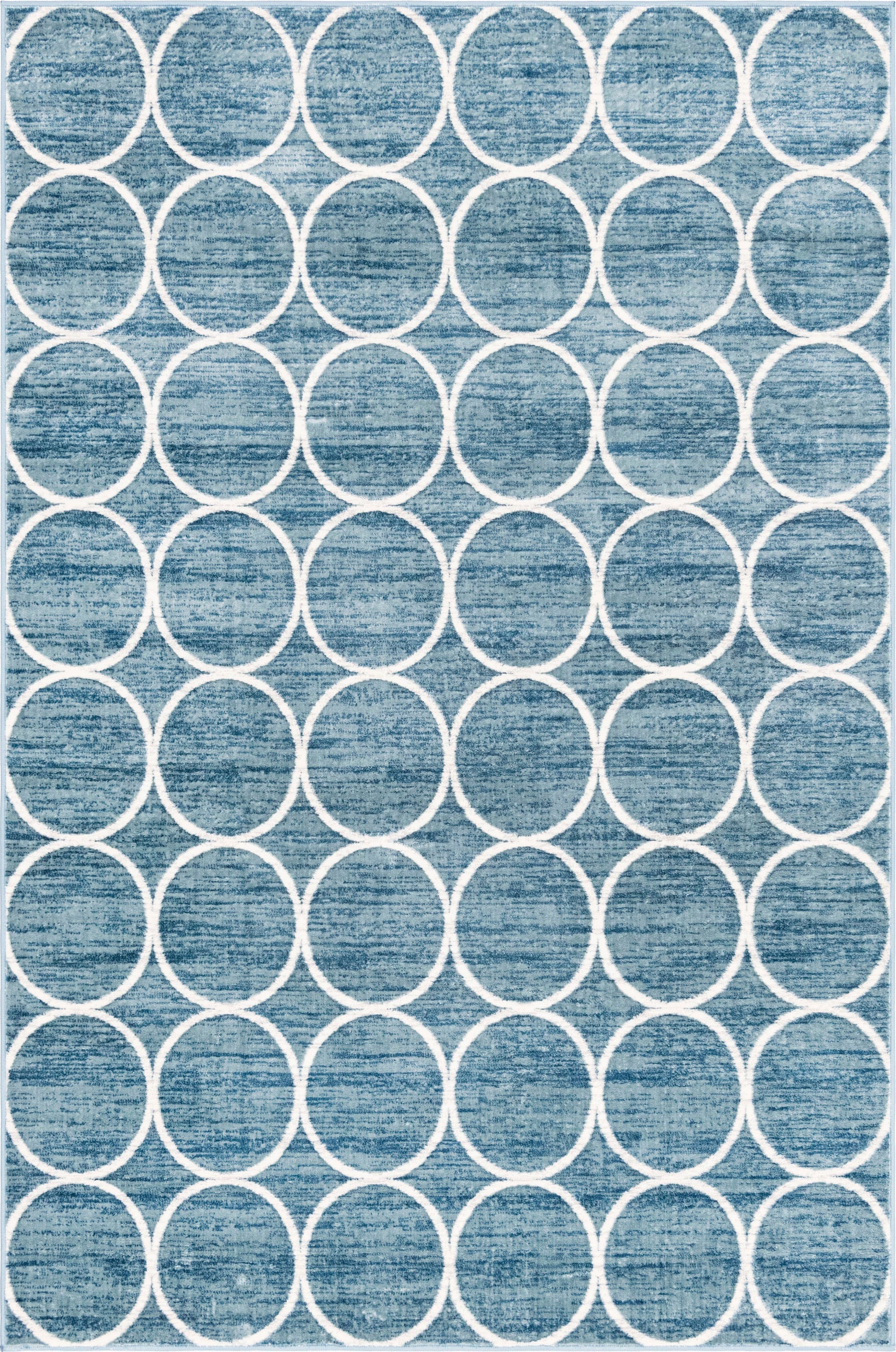 Myflair Möbel & Accessoires Teppich »Titan Trellis, LAGERRÄUMUNG« rechteckig 13 mm Höhe Kurzflor, gewebt, modernes Design, Motiv Kreise
