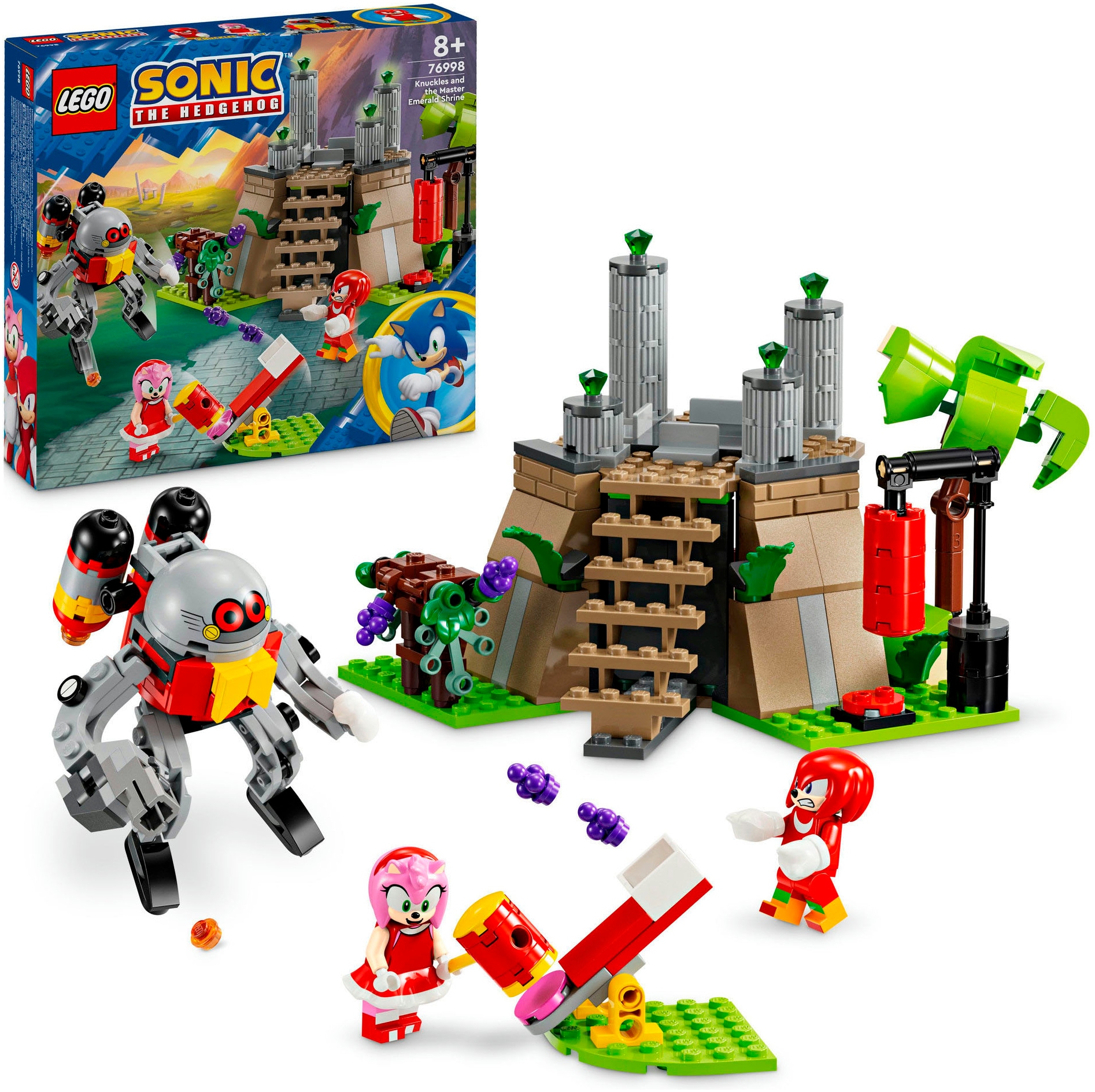 LEGO® Konstruktionsspielsteine »Knuckles und der Schrein des Master Emerald (76998), LEGO...