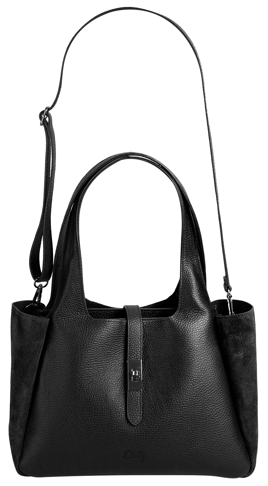 Cluty Shopper echt Leder, Made in Italy