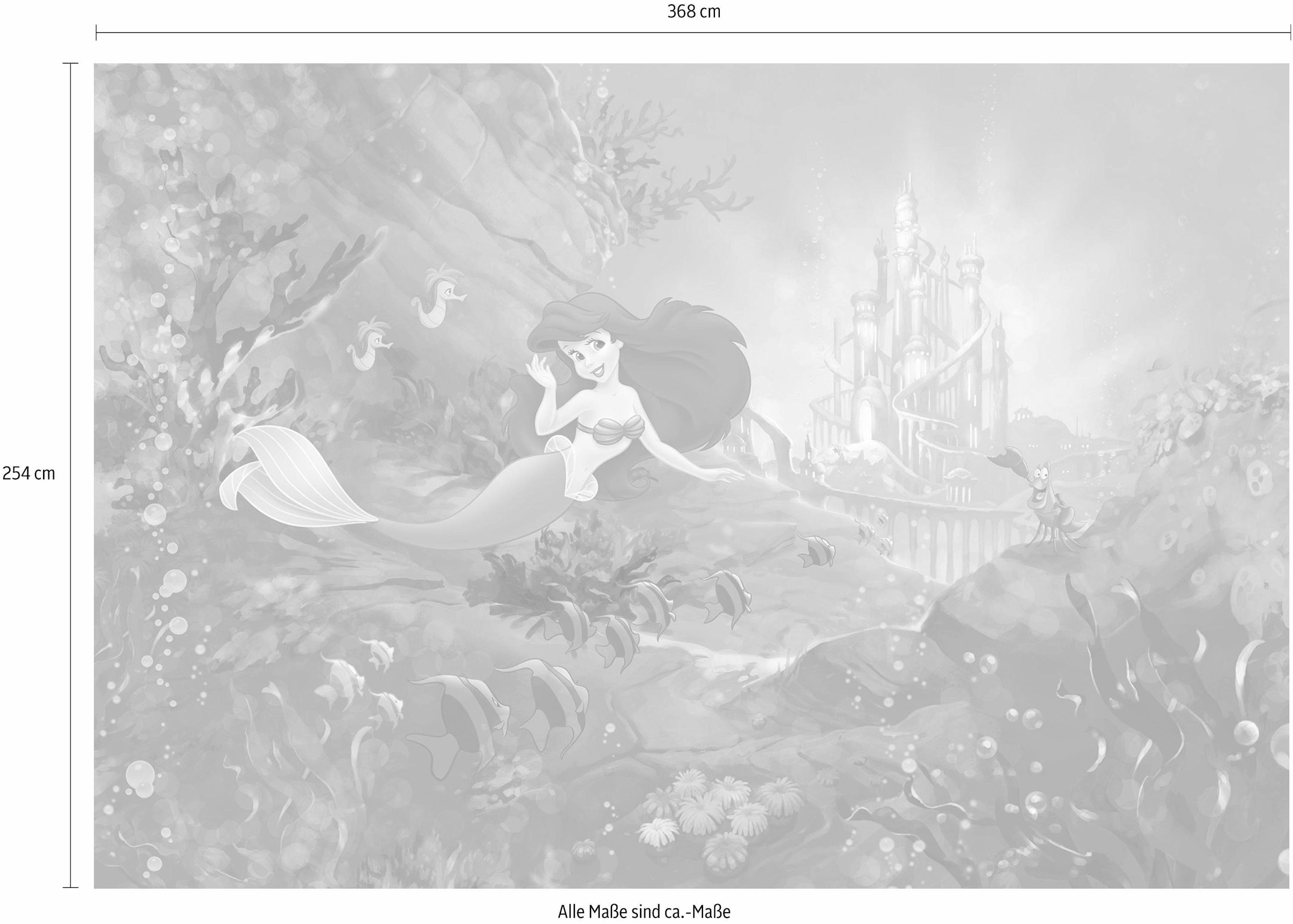 Komar Fototapete »Ariel' s Castle - Größe 368 x 254 cm«, bedruckt, Kinderzimmer