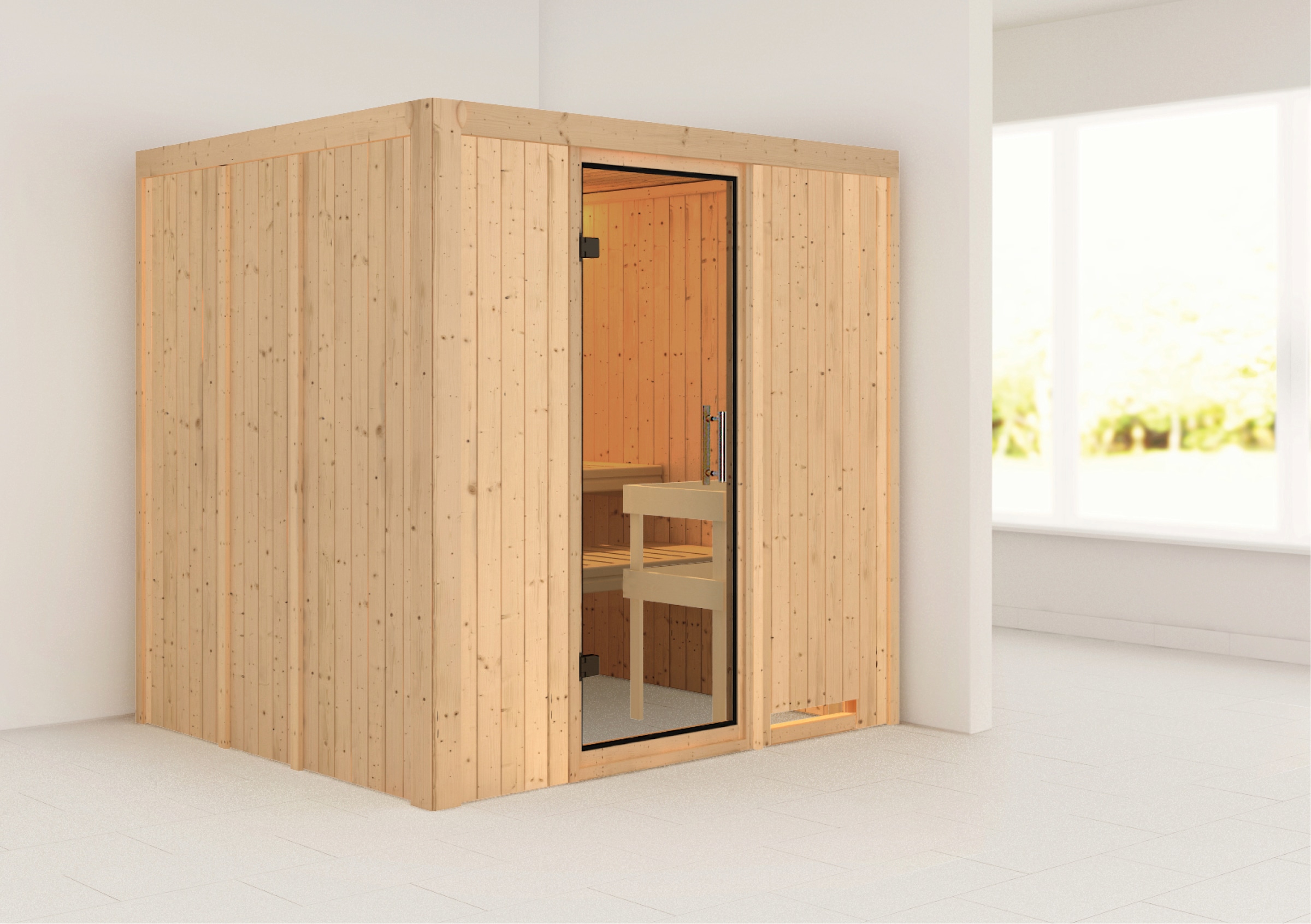 Karibu Sauna »Sodin« Set,  ohne Ofen