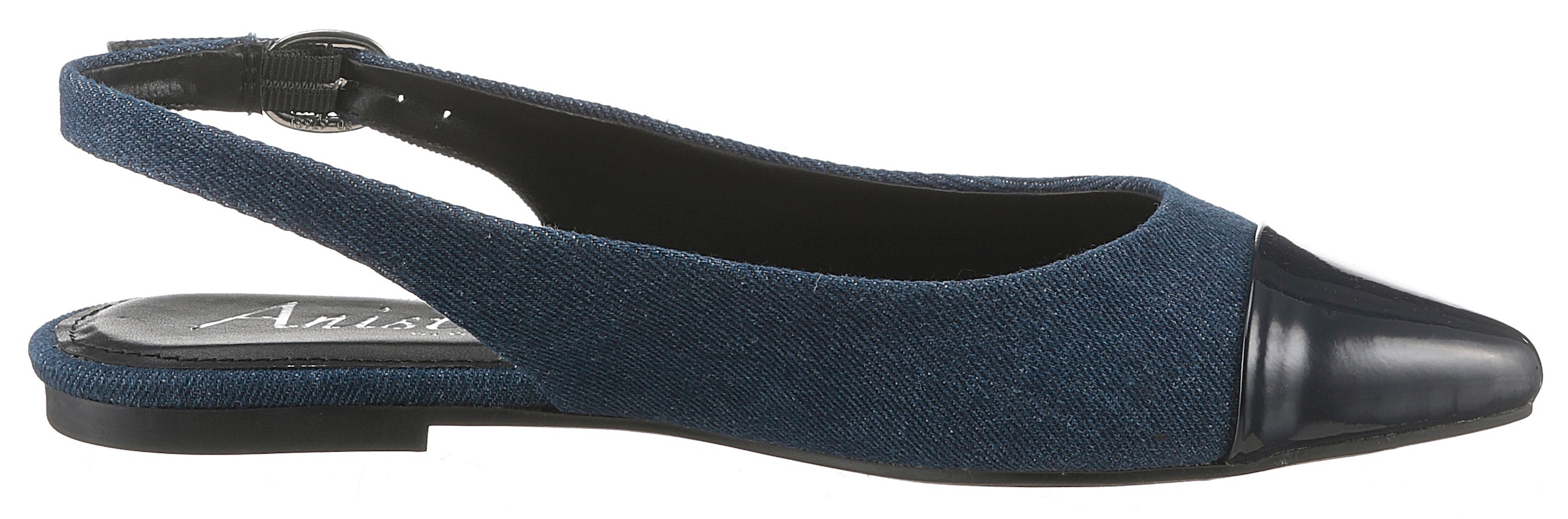 Aniston SHOES Slingpumps, Flat, Sommerschuh, Lackspitze - NEUE KOLLEKTION