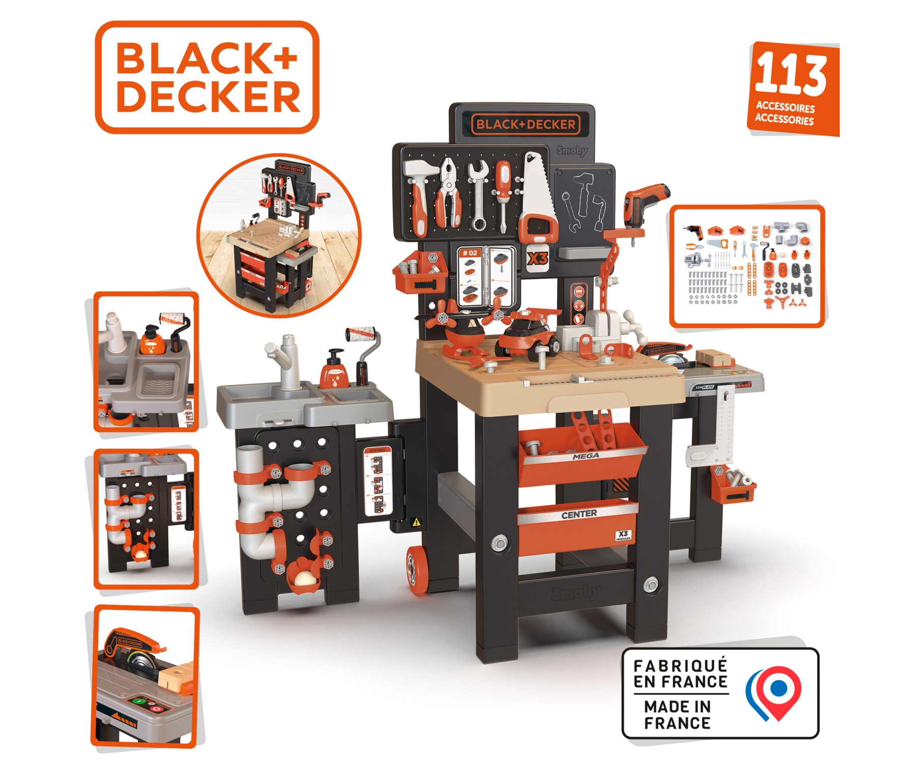 Smoby Spielwerkbank »Black+Decker Mega Center«