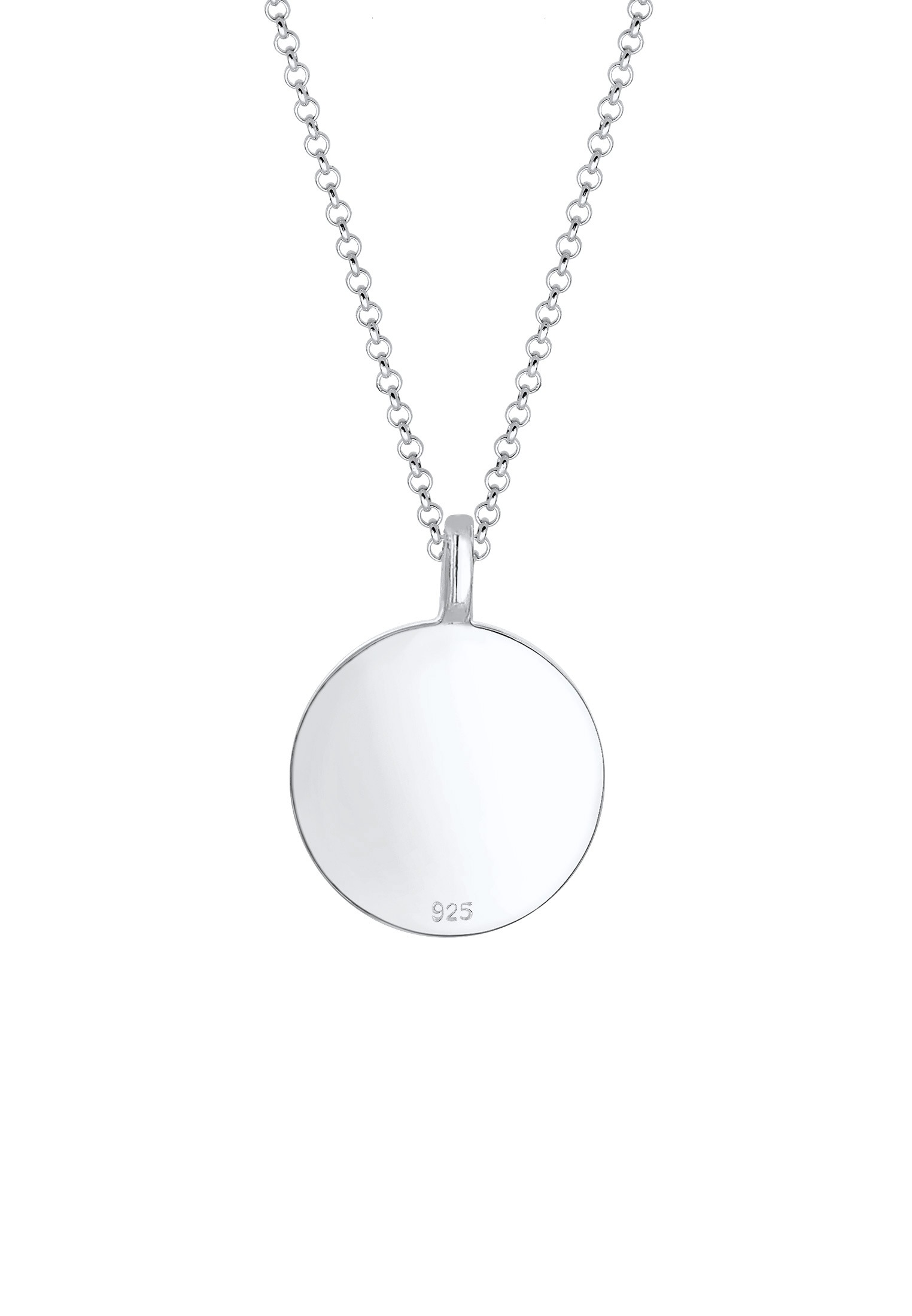 Elli Kette mit Anhänger »Halskette Münze Plättchen Coin Vintage Antik 925er Silber«