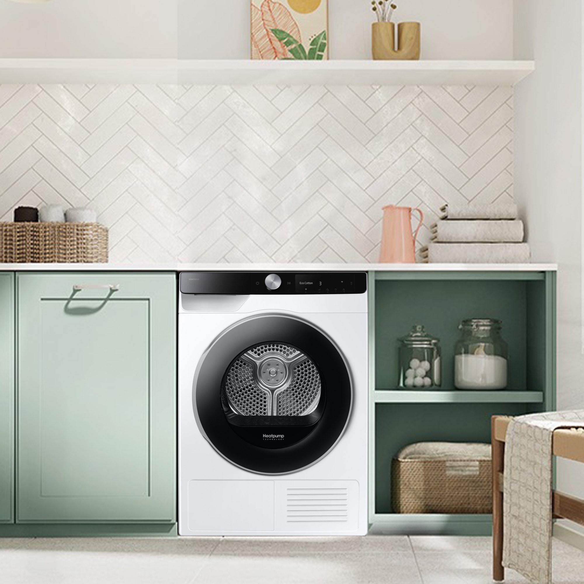 Samsung Wärmepumpentrockner »DV90DG6845(LKU2/LBU2)« DV6400D Klartext-Display - Einfache und komfortable Bedienung