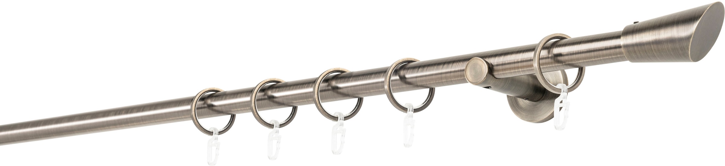 mydeco Gardinenstange »20mm Rag Wandträger 6,5 cm«, 1 läufig-läufig, Fixmaß
