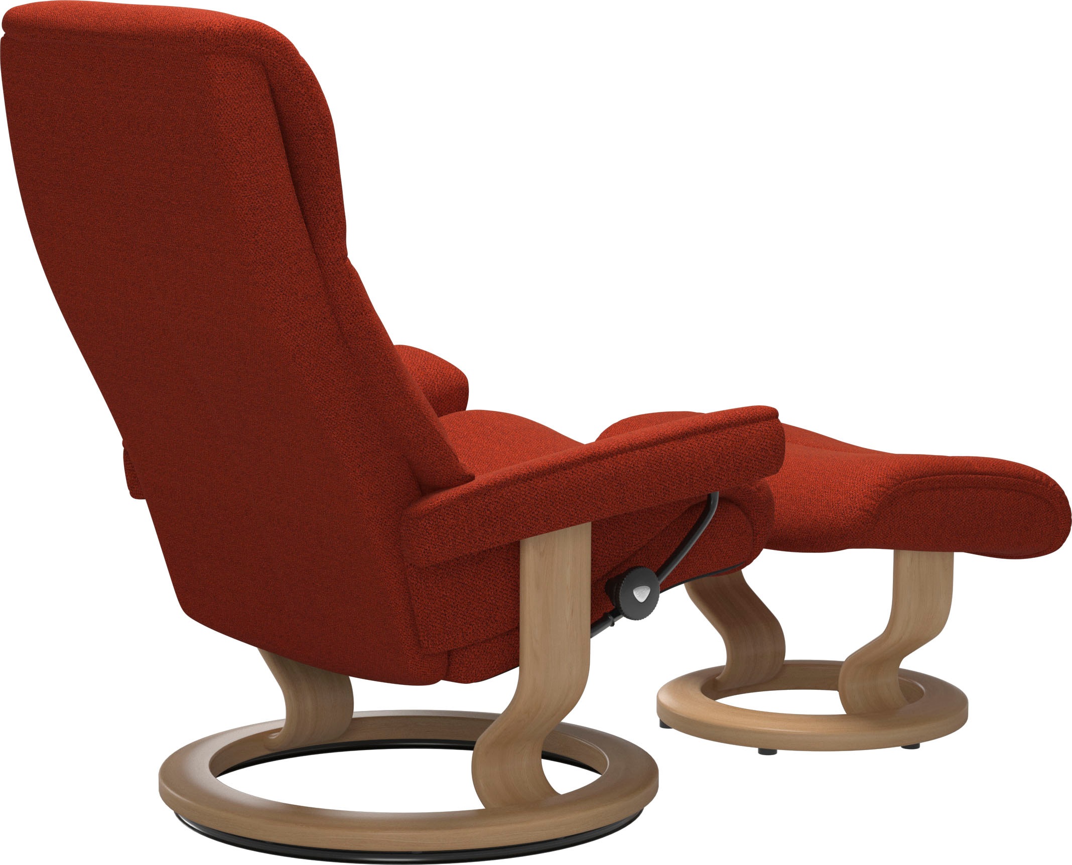 Stressless® Relaxsessel »View«, (Set, Relaxsessel mit Hocker), mit Classic Base, Größe M,Gestell Eiche
