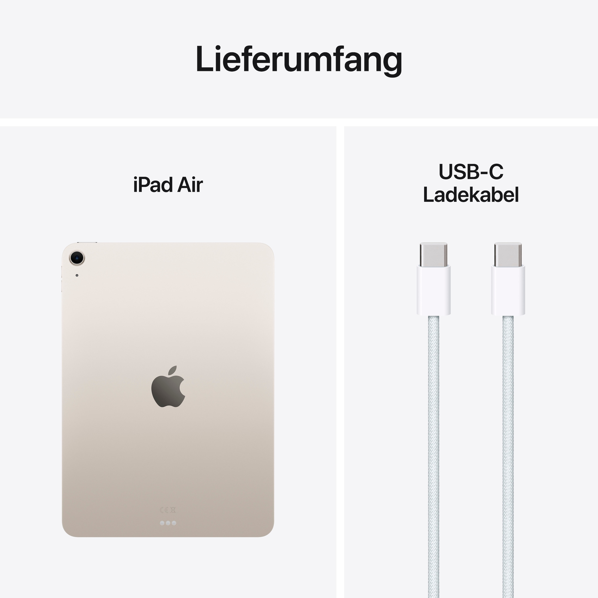 Apple Tablet »11" iPad Air Wi-Fi«, (27,59 cm / 10,86 Zoll), iPadOS,)