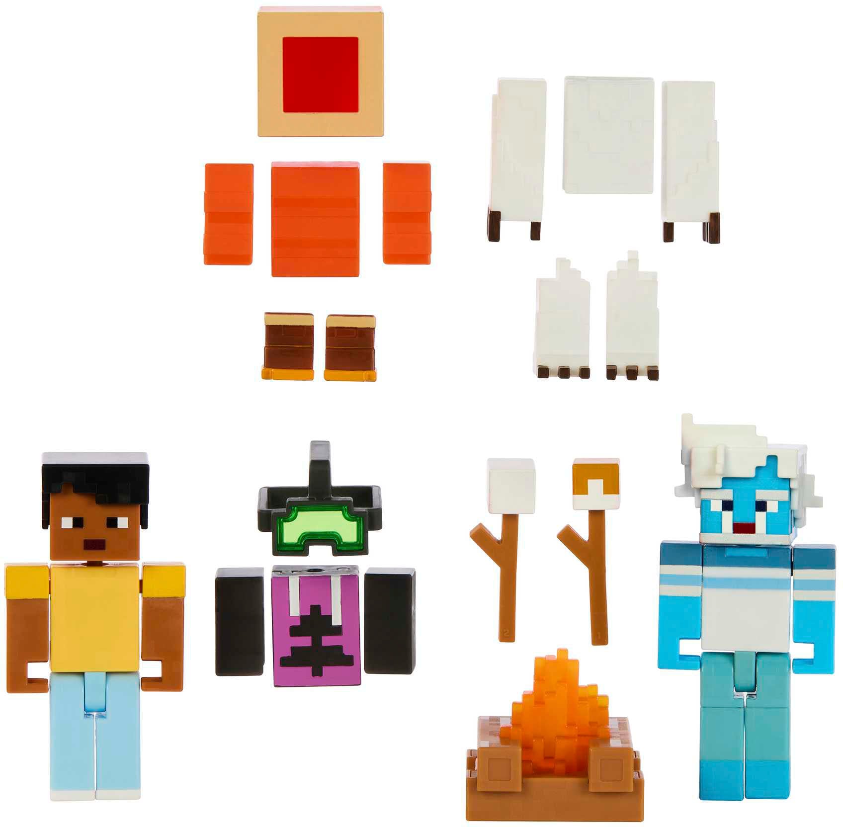 Mattel® Spielfigur »Minecraft, Creator, Creator Series Camp Enderwood Figuren«, inklusive Zubehör