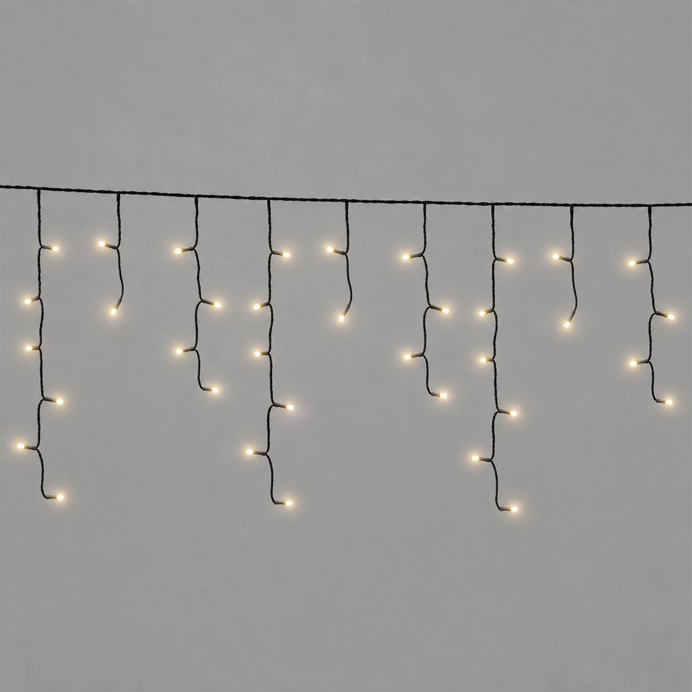 OTTO home LED-Lichterkette »in 3/6/12/18 u. 24 m Länge, Outdoor Indoor, Lichtfunktionen, Garten« warmweiß, 8 Modi, 6/18h Timer, schwarz o. weiß, außen, innen