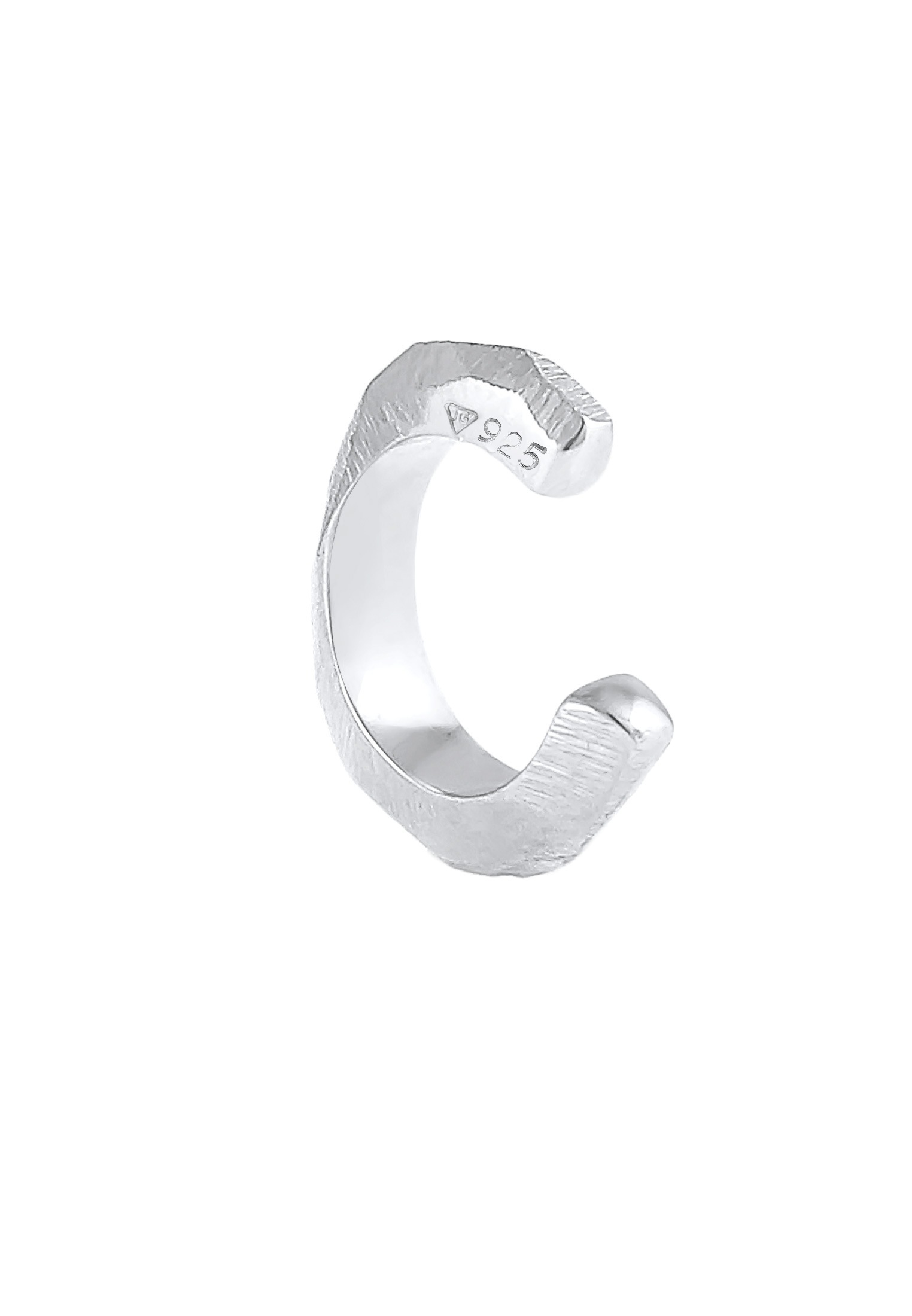 Elli Ohrklemme »Ohrringe Earcuff Klemme Single Facettiert 925 Silber«