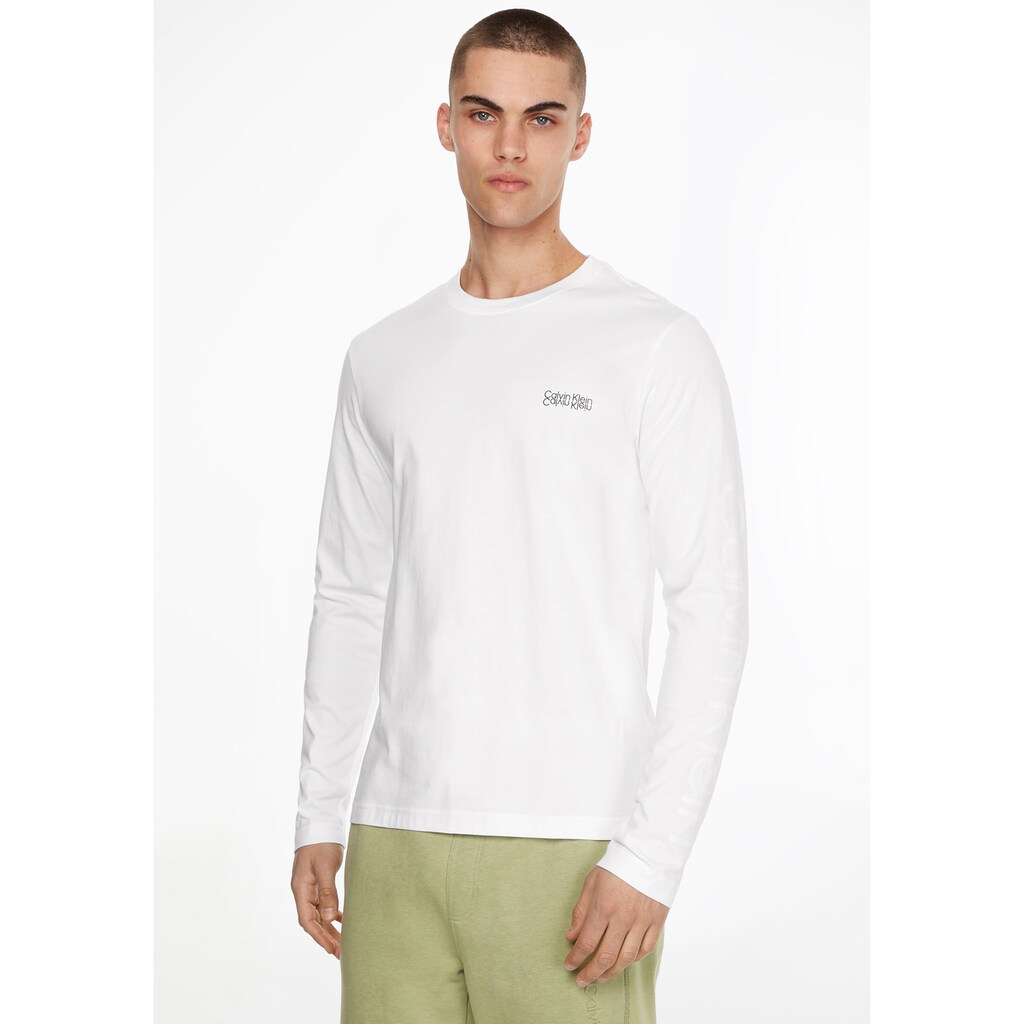 Calvin Klein Langarmshirt »MIRRORED LOGO«