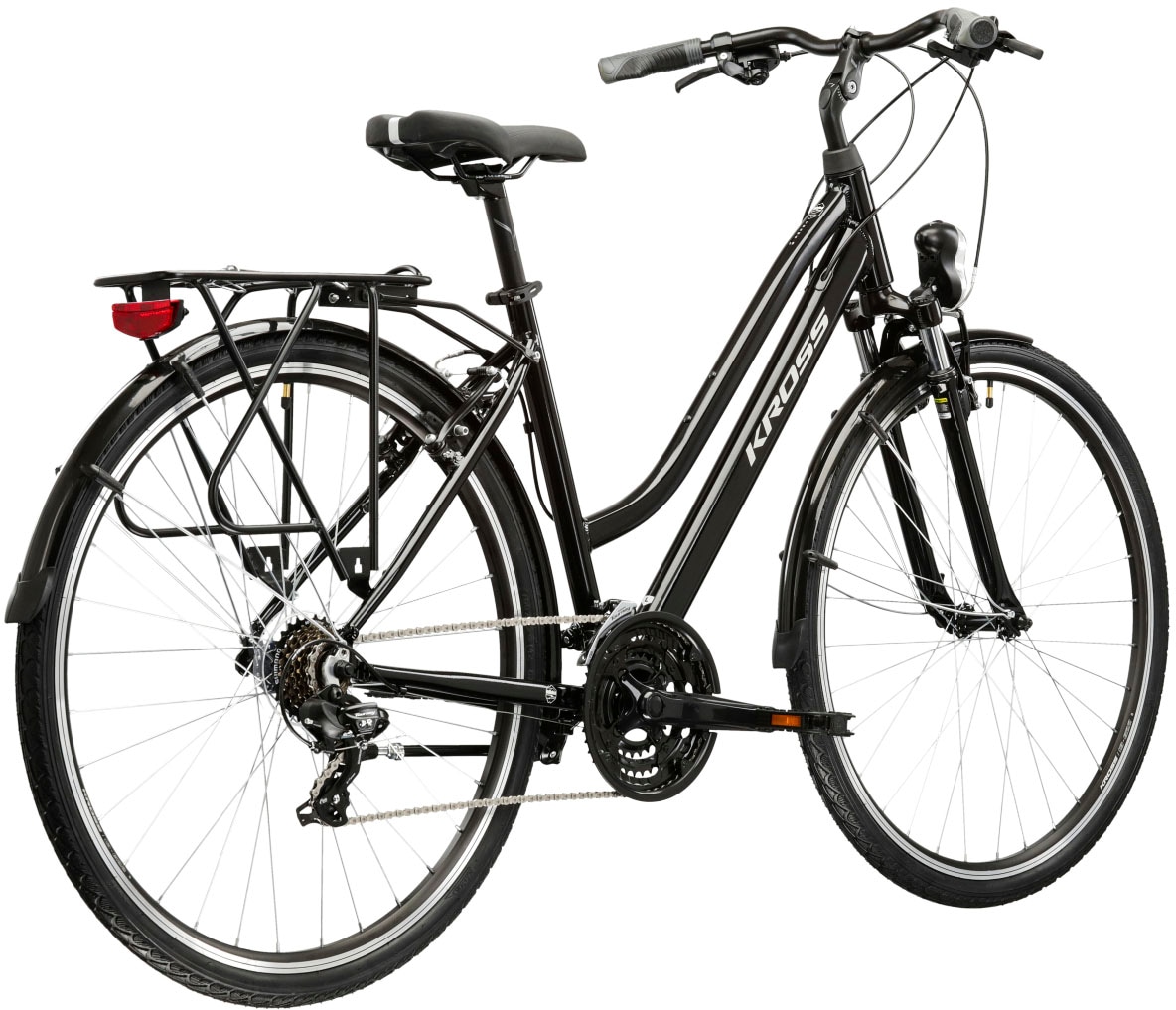 Kross Trekkingrad »Trekkingrad Trans 1.0«, 21 Gang, Shimano, TOURNEY TY300 Schaltwerk, Kettenschaltung