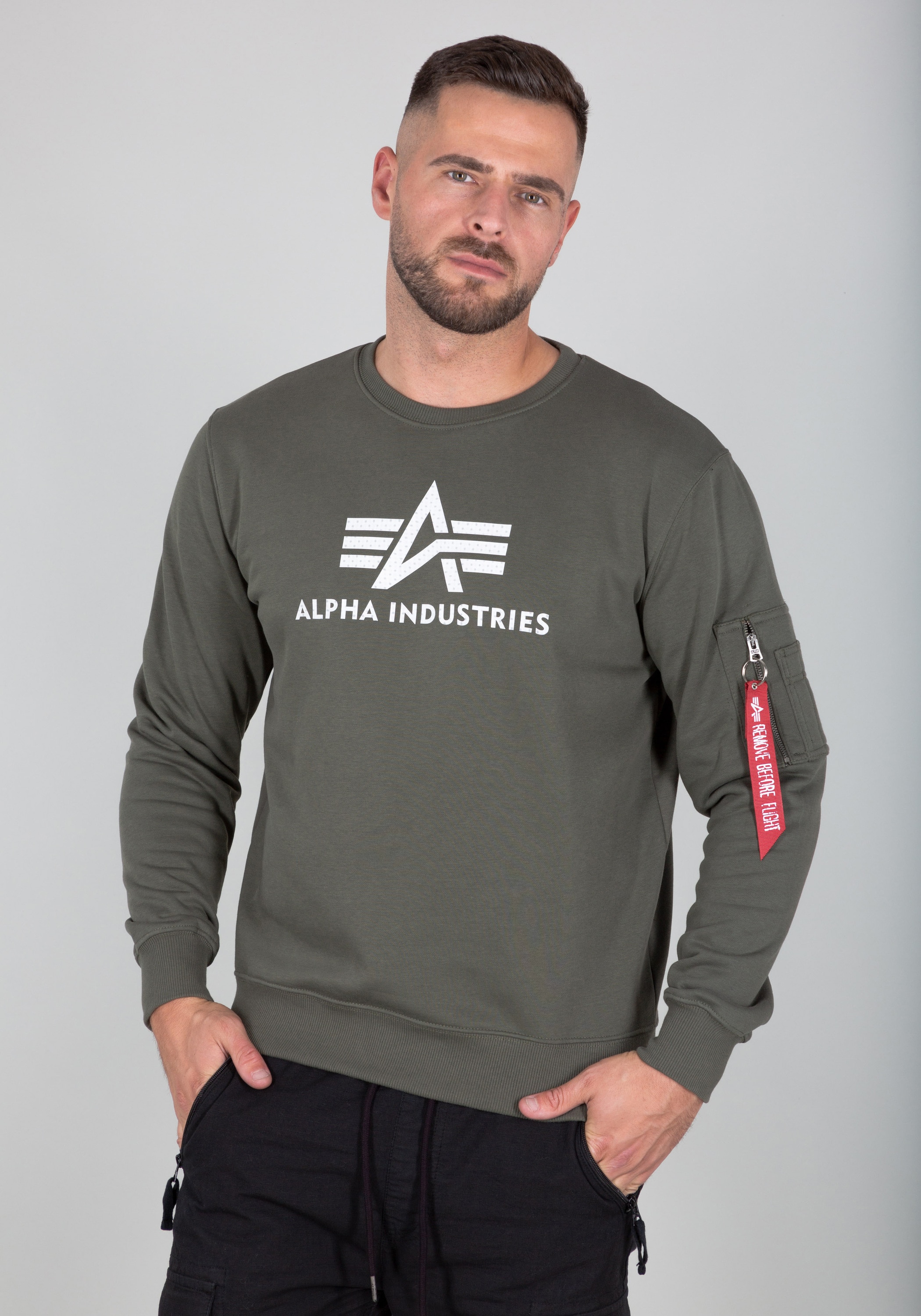 Alpha Industries Sweater »Alpha Industries Men - Sweatshirts 3D Logo Sweater II«