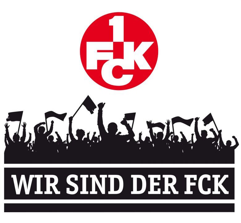 Wandtattoo »Wir sind der FCK mit Logo«, (1 St.), selbstklebend, entfernbar