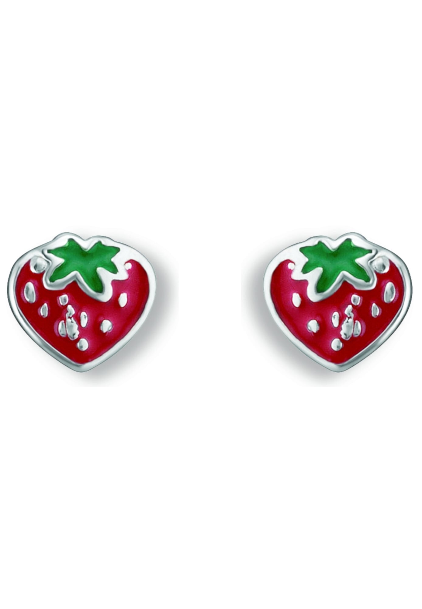 ONE ELEMENT Paar Ohrstecker »Erdbeere Ohrringe   Ohrstecker aus 925 Silber«