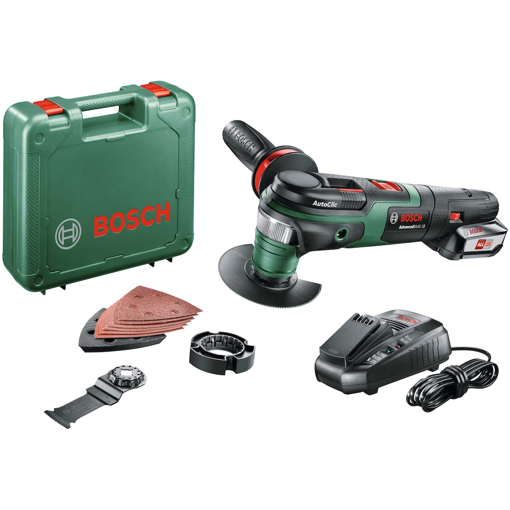 Bosch Home & Garden Akku-Multifunktionswerkzeug »AdvancedMulti 18«, (Set)