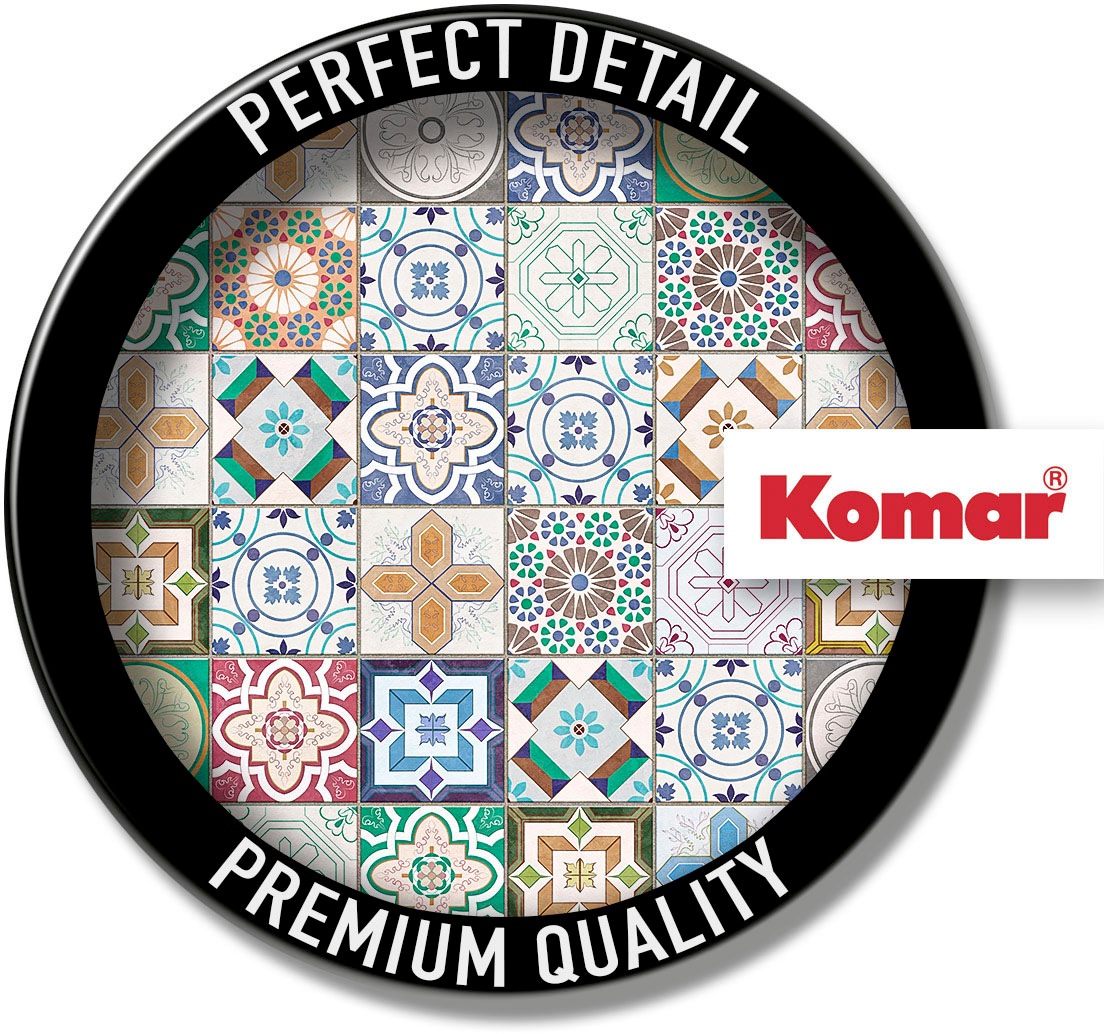 Komar Vliestapete »Digitaldruck Vlies - Marrakech Mosaik - Größe 400 x 250 cm«, bedruckt, Wohnzimmer, Schlafzimmer