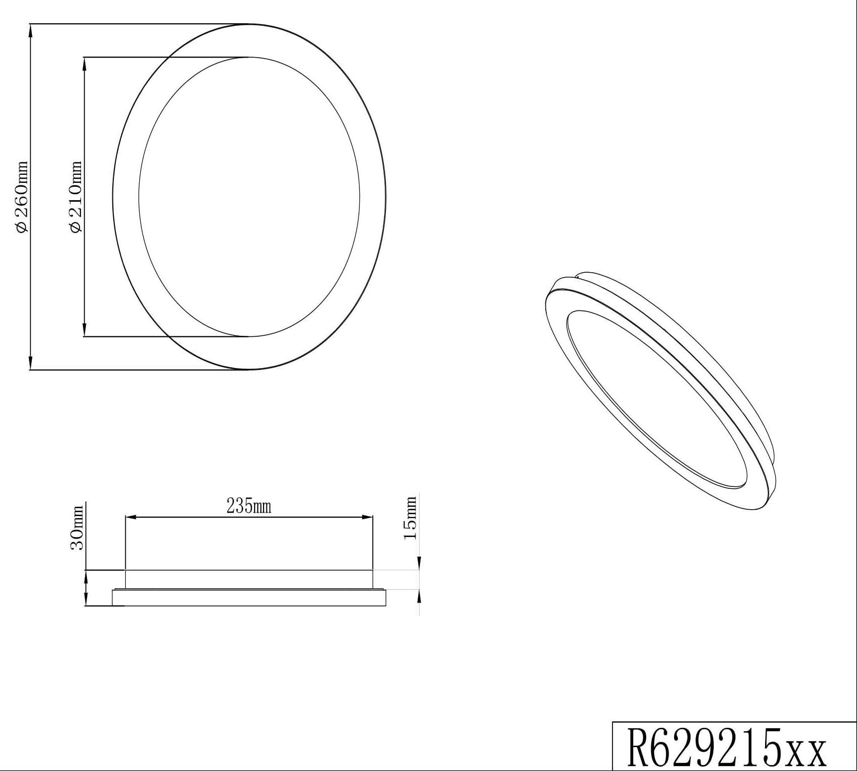 REALITY Leuchten LED Deckenleuchte »Camillus«, 1 flammig, Leuchtmittel LED-Board | LED fest integriert, matt schwarz Switch Dimmer, warmweiß 3000 K, Badezimmer geeignet, IP44