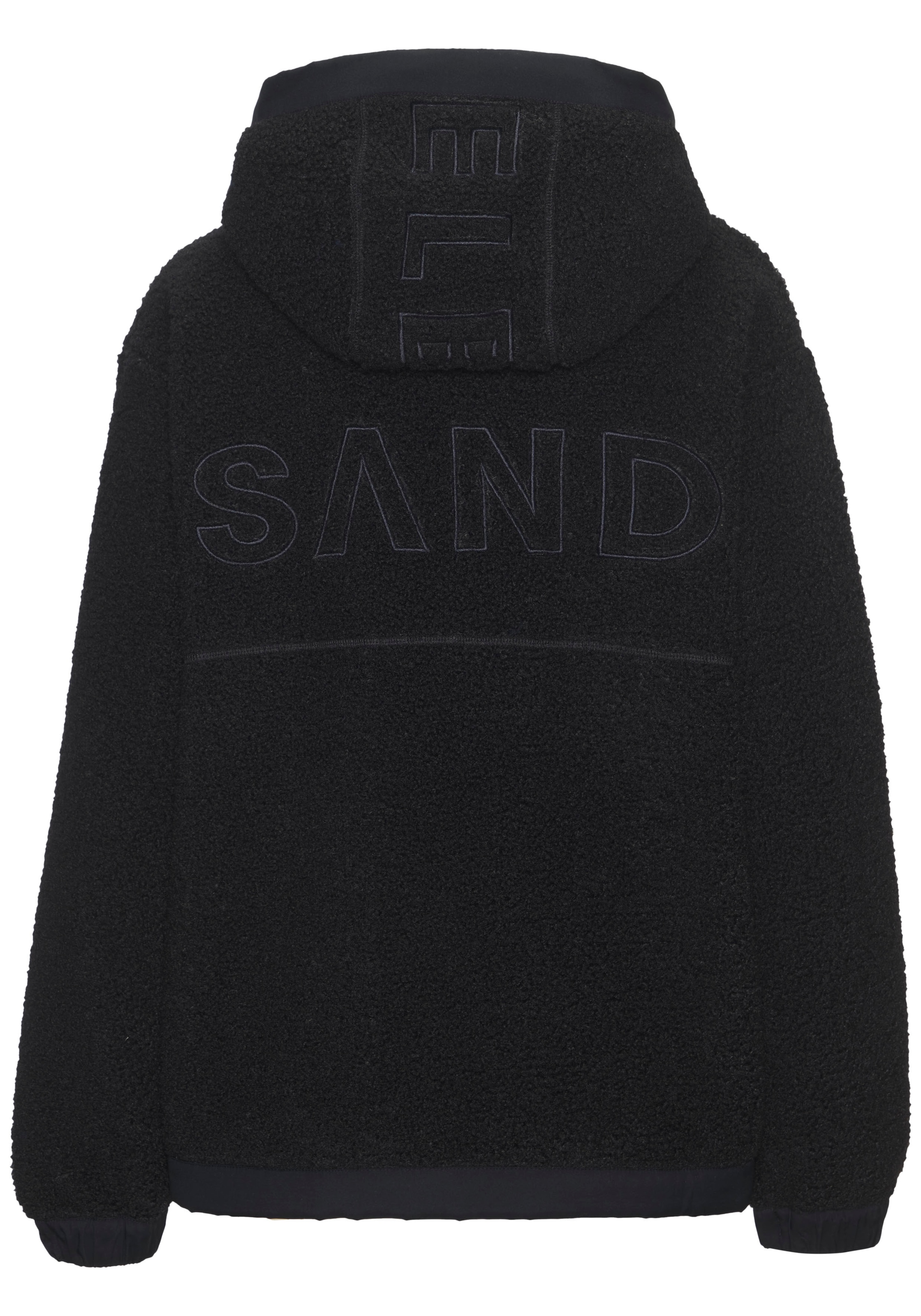 Elbsand Fleecejacke, mit Kapuze, aus Teddy-Fleece- mit Kapuze und schönem Logo auf der Rückseite