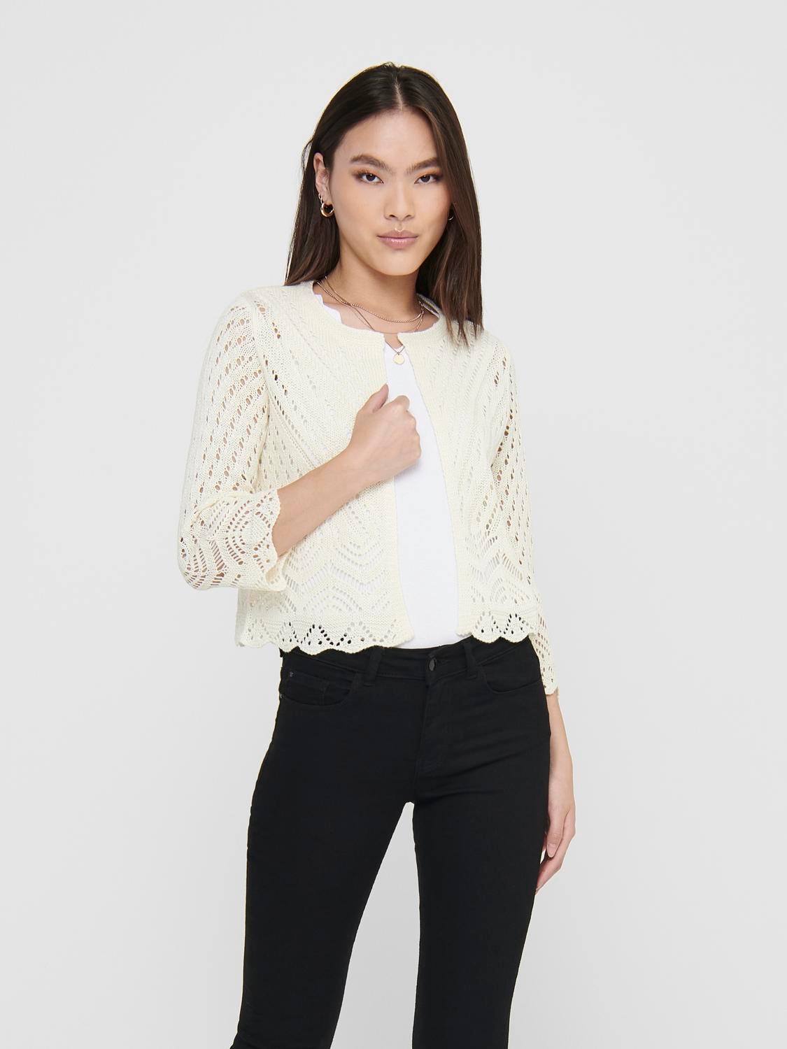 JDY Strickjacke »JDYSUN 3/4 CROPPED CARDIGAN KNT NOOS«