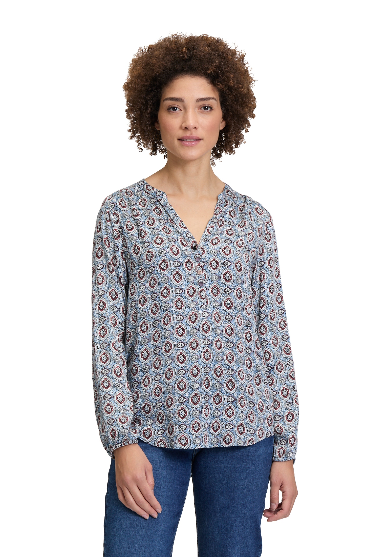 Cartoon Klassische Bluse »Casual-Bluse mit Muster«