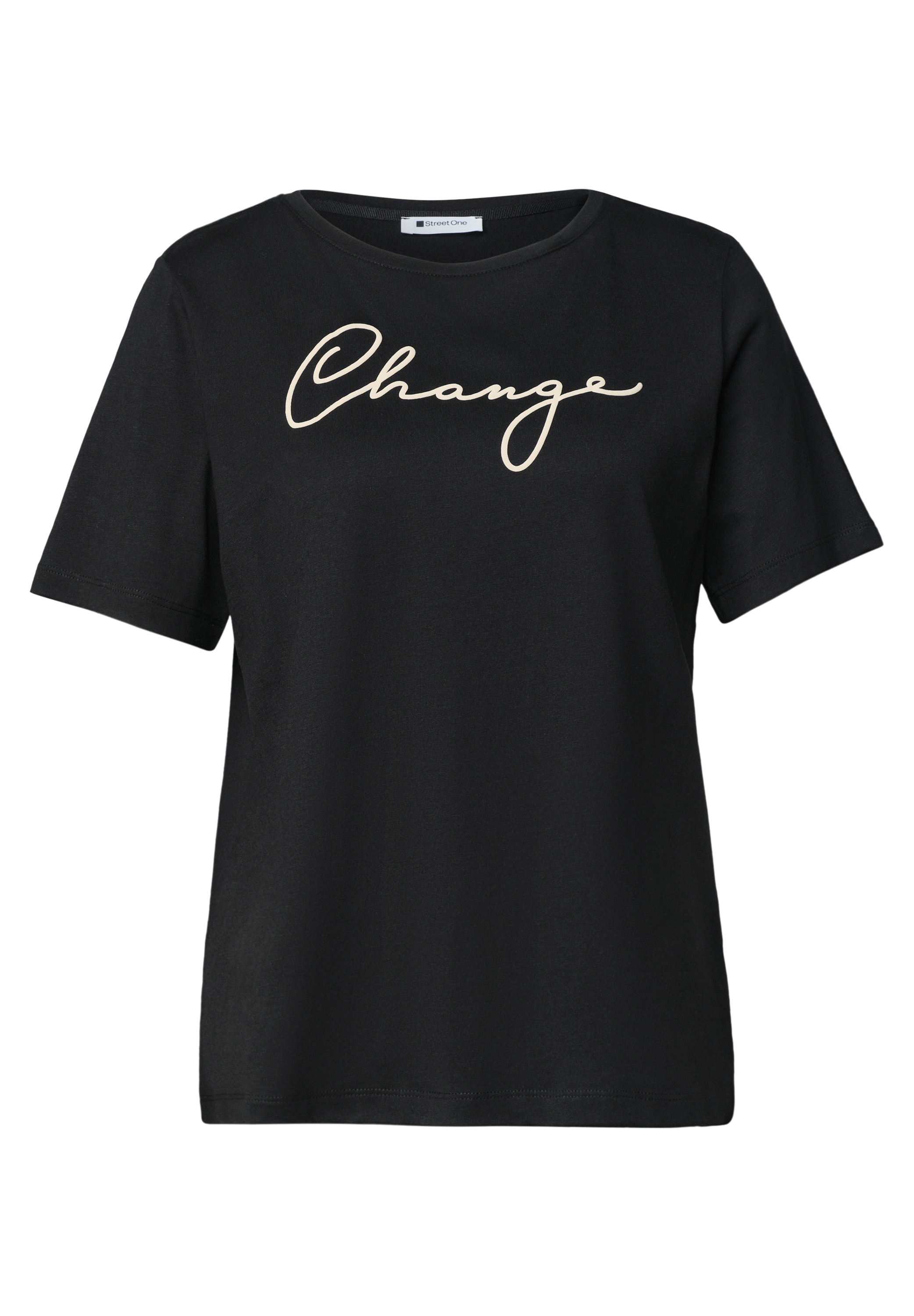STREET ONE Kurzarmshirt Sommershirt mit Working