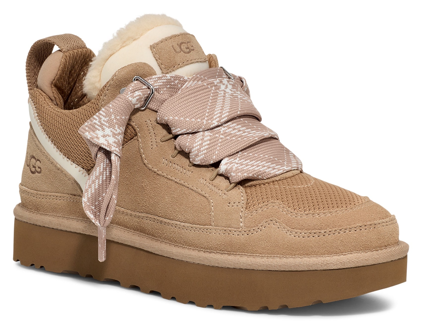 UGG Plateausneaker »LOWMEL«, Midcut Sneaker, Schnürschuh mit gepolstertem Schaftrand