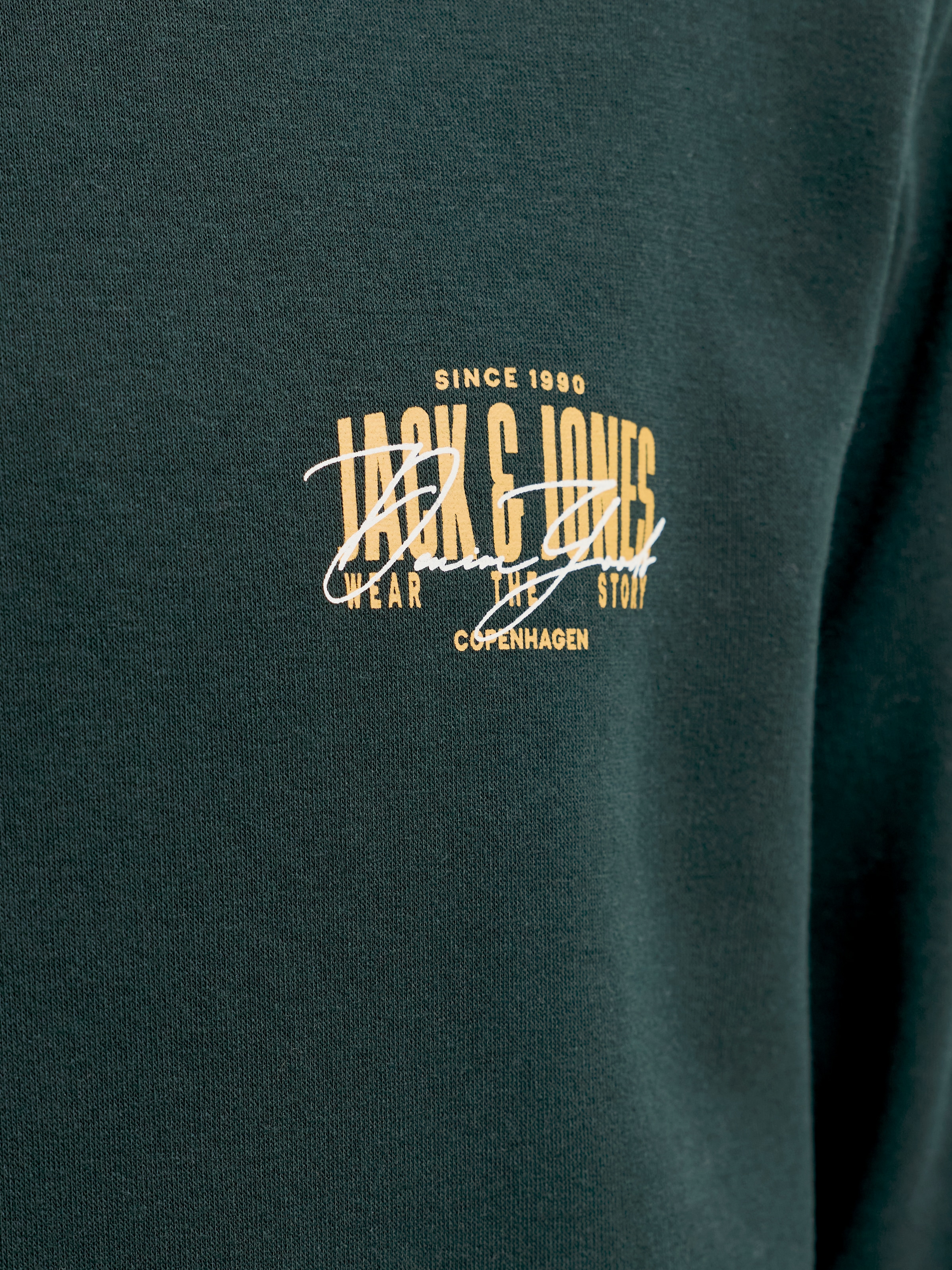 Jack & Jones Sweatshirt »JJAERO SWEAT CREW NECK«, Materialmix, regular fit
