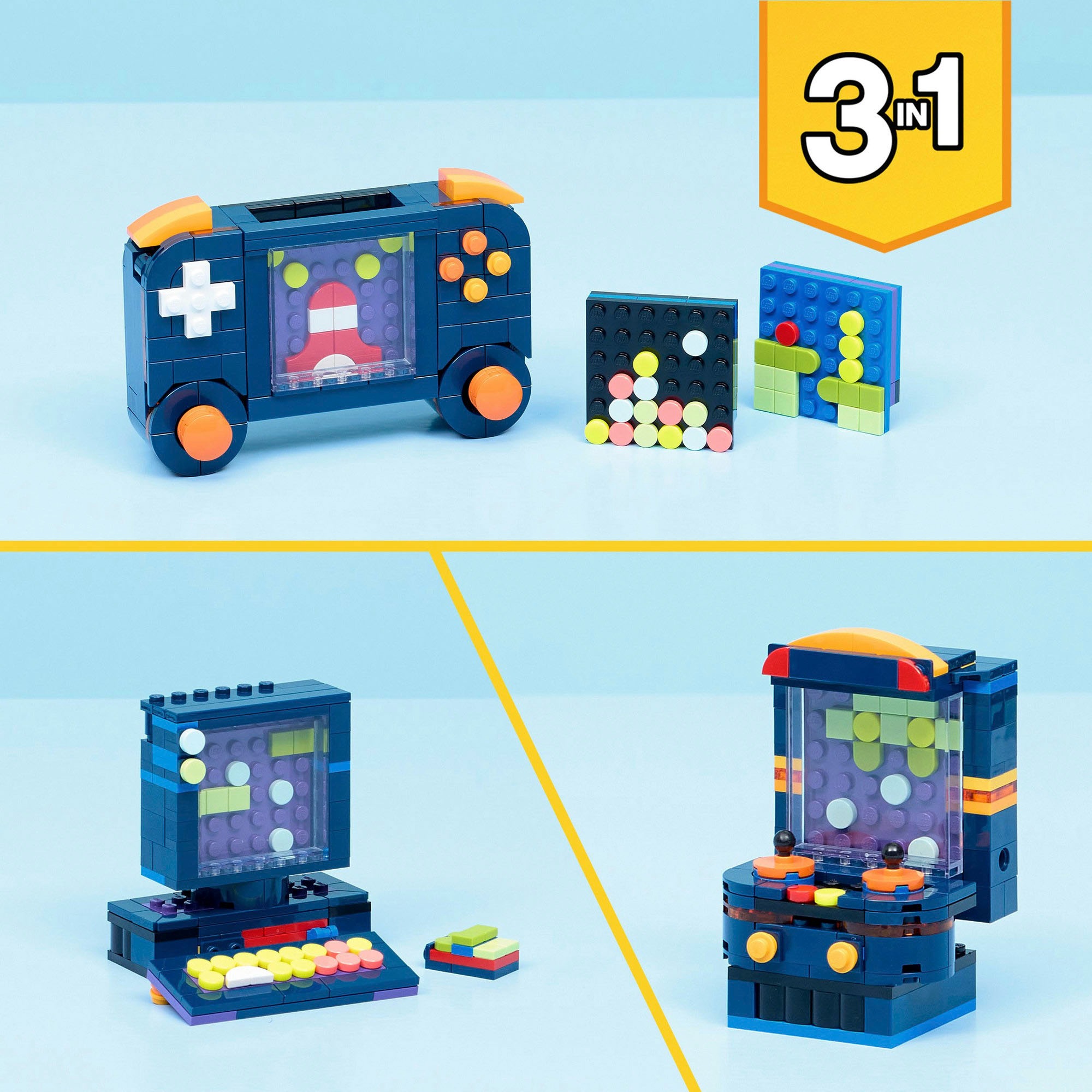 LEGO® Konstruktionsspielsteine »Retro-Spielkonsole (31380), LEGO Creator« Made in Europe