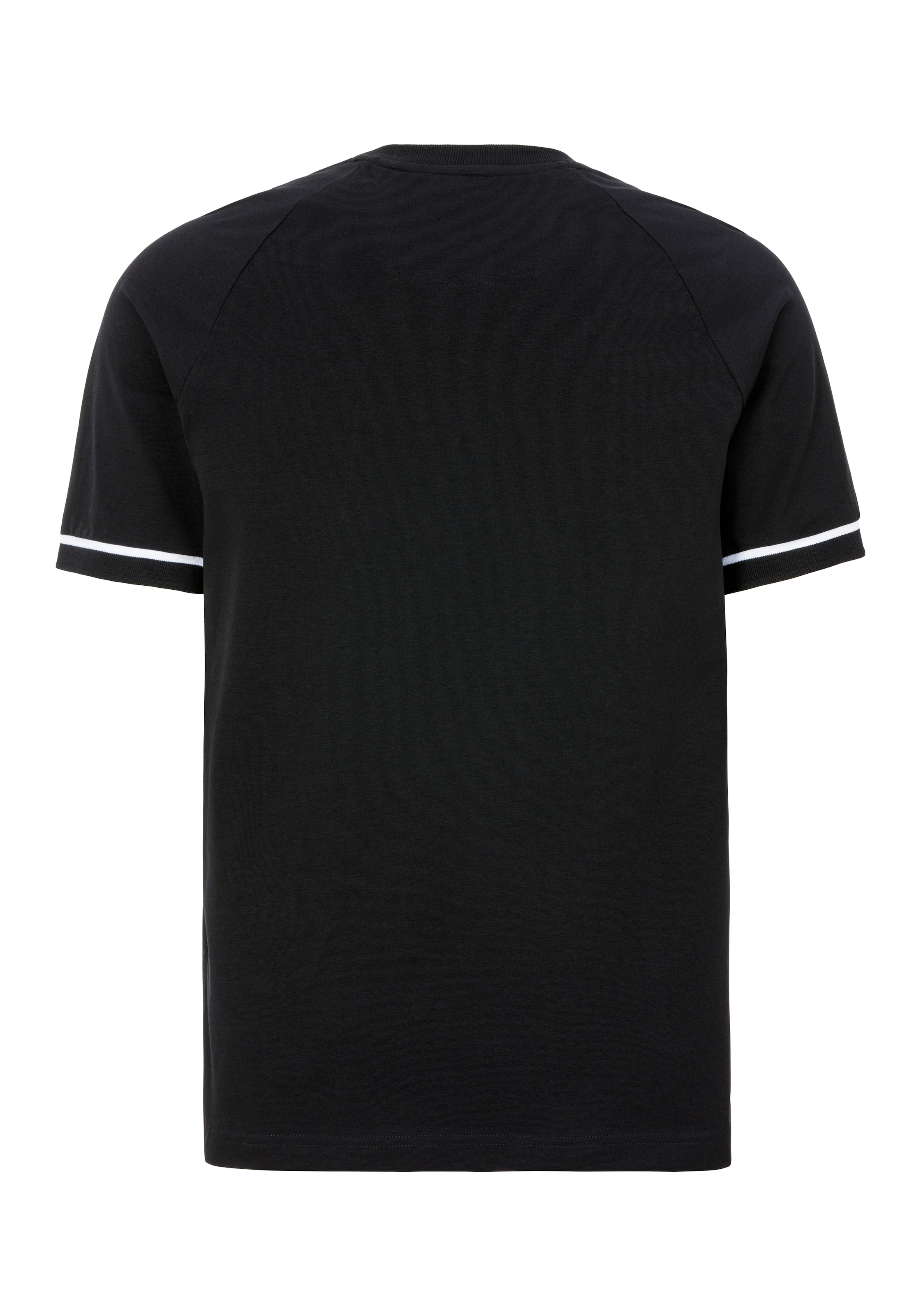 BOSS GREEN T-Shirt »Tee Rib AC«, mit Kontraststreifen am Ärmel