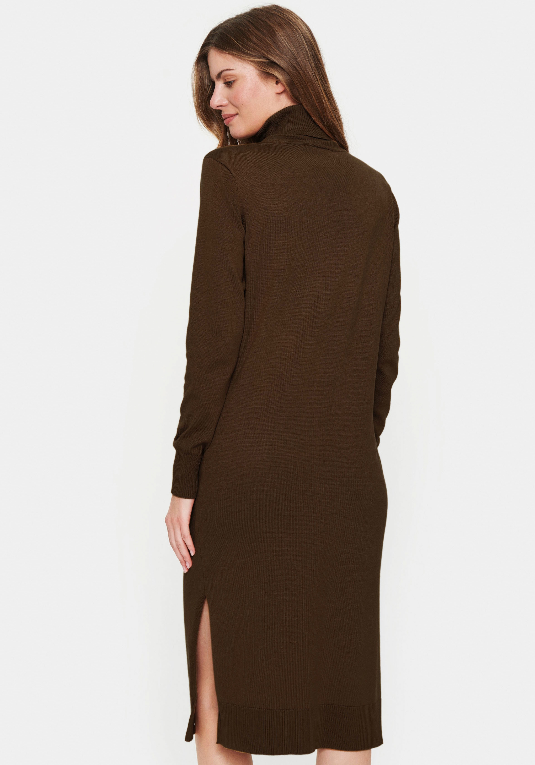 Saint Tropez Strickkleid »SZ-Roll-neck Long Dress« mit Rollkragen