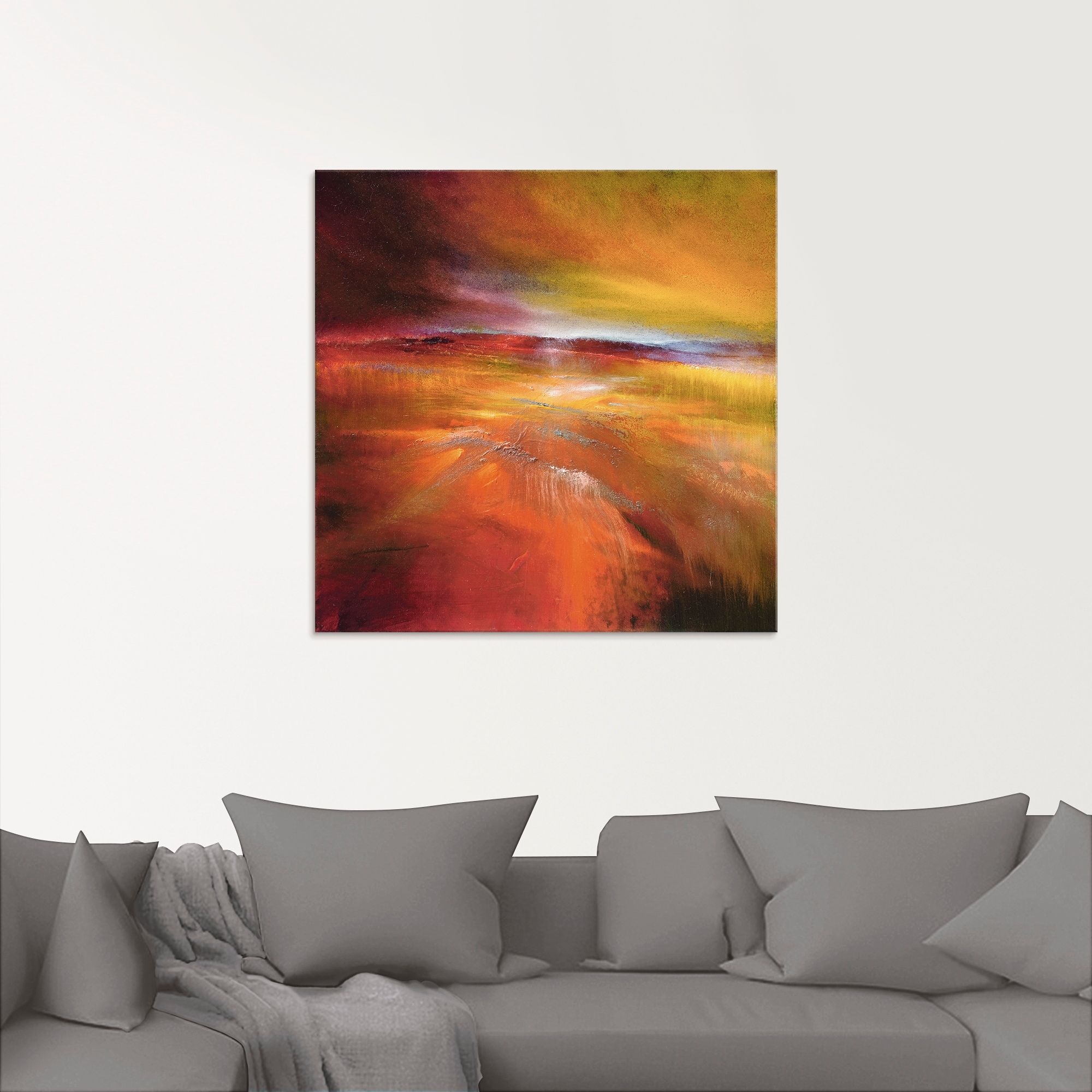 Artland Glasbild »Ernteland« Felder 1 Stk. tlg. in verschiedenen Größen