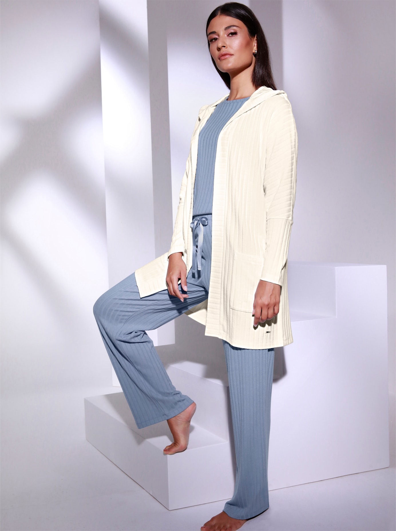 Feel Good Damen Jogginghose in blau, Größe 52/54