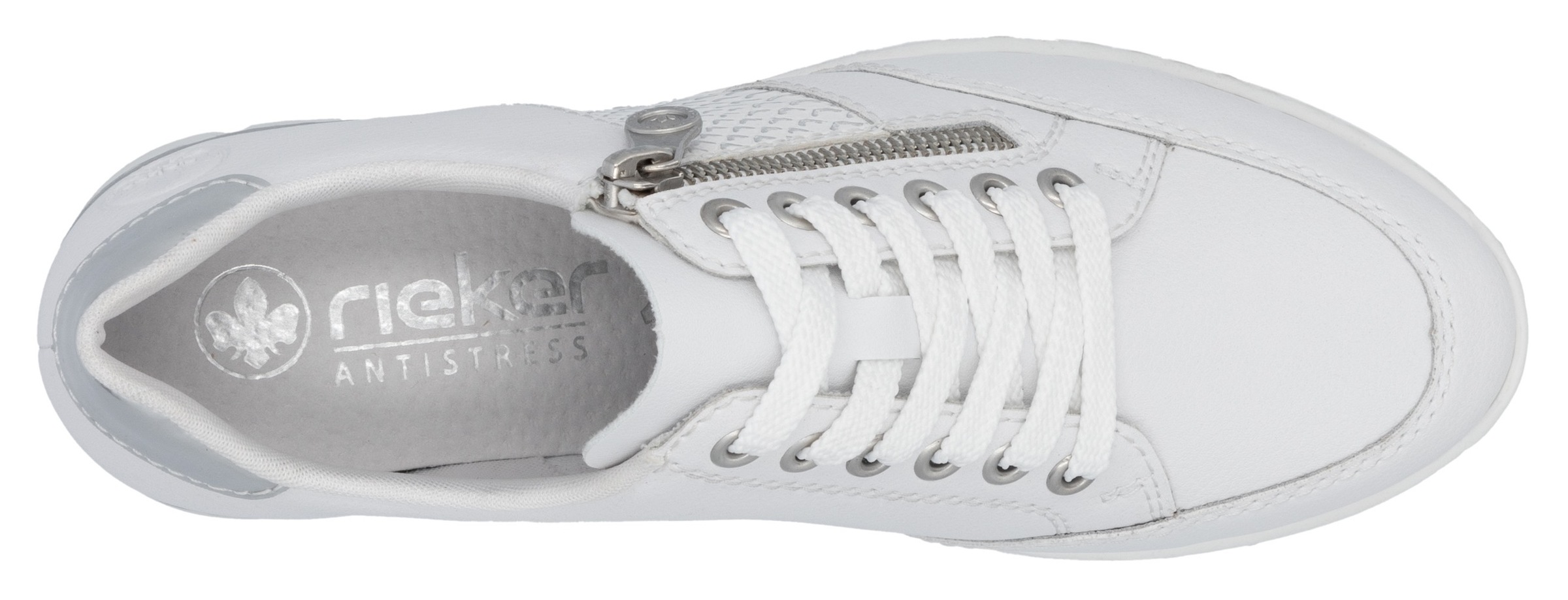 Rieker Keilsneaker, Halbschuh, Freizeitschuh, Schnürschuh, Sneaker mit Reißverschluss