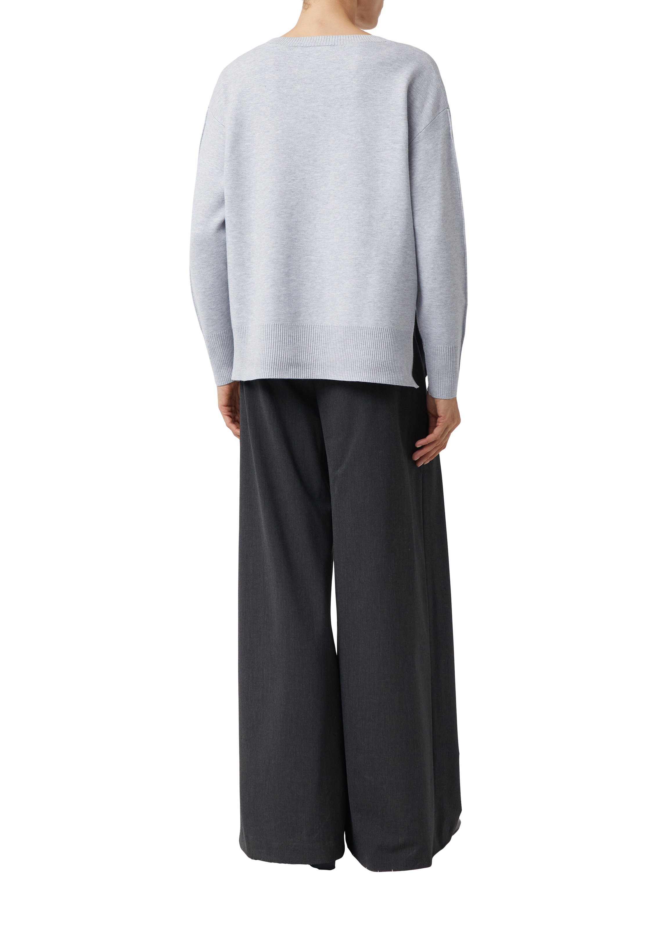 Comma Strickpullover mit Rippbündchen
