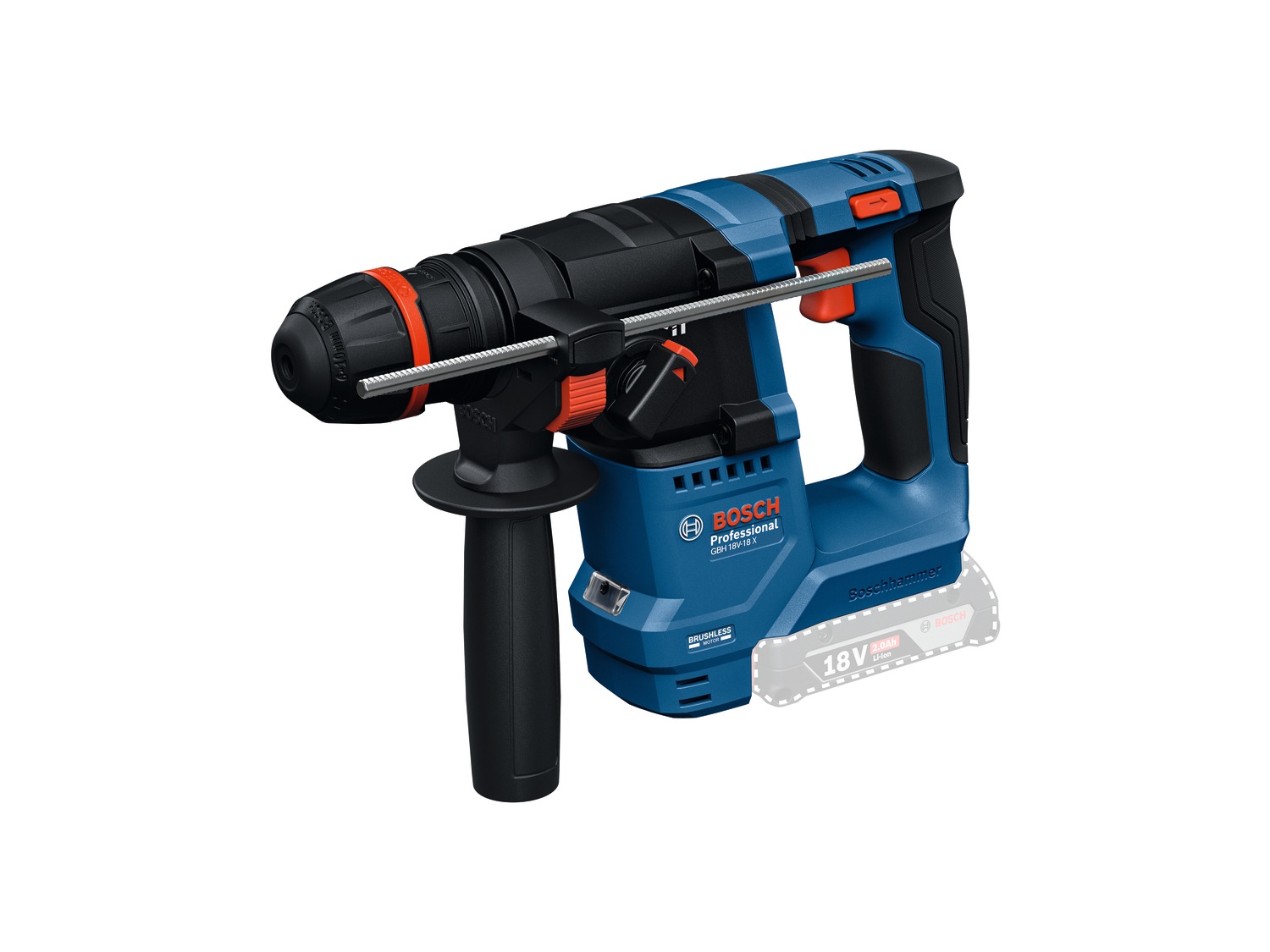 Bosch Professional Akku-Bohrhammer »GBH 18V-18 X«, mit ONECHUCK, ohne Akku und Ladegerät
