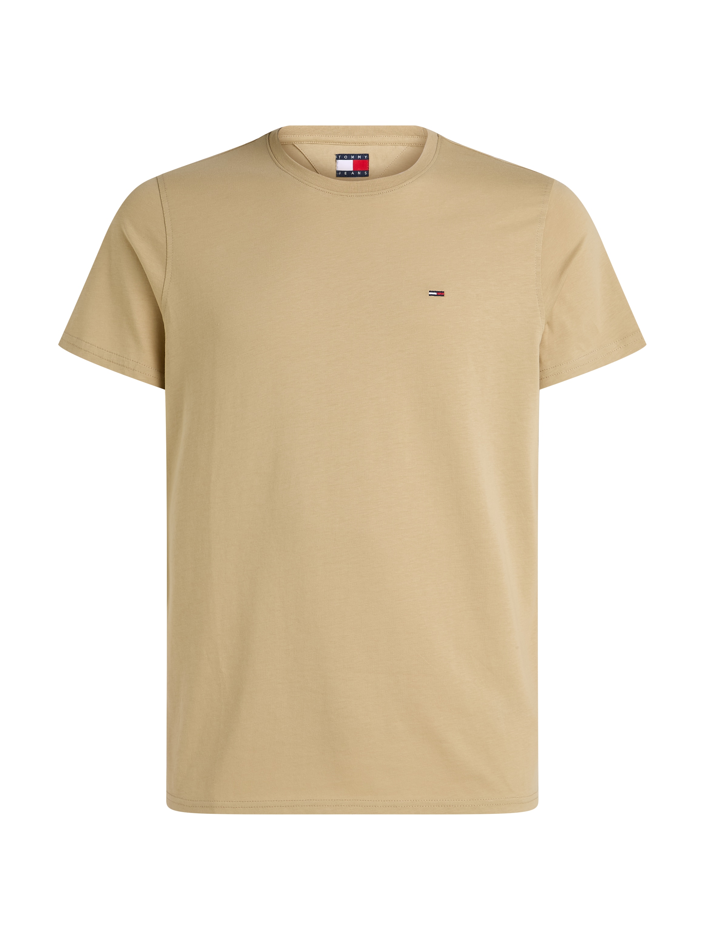 Tommy Jeans T-Shirt »TJM ESSENTIAL SOLID TEE«, mit Rundhalsausschnitt und dezenter Logo-Flag