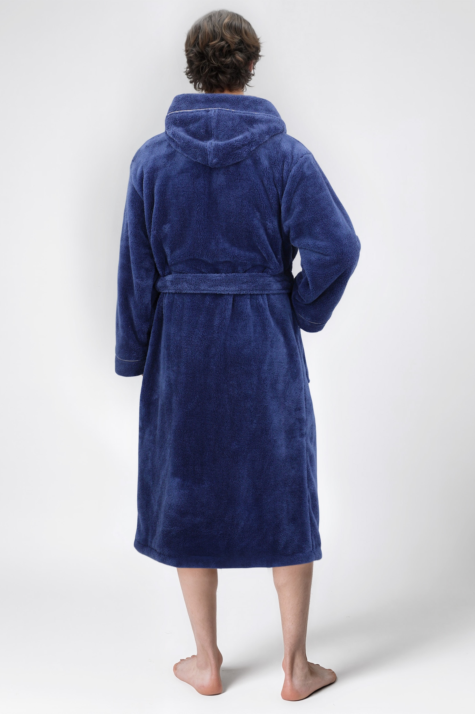 OTTO home Unisex-Bademantel »Lillou, ideal für Sauna & Spa, Hotelbademantel, Morgenmantel« 1 Stk. kuschelig weicher Fleece, plüsch, für Damen und Herren, XS-3XL