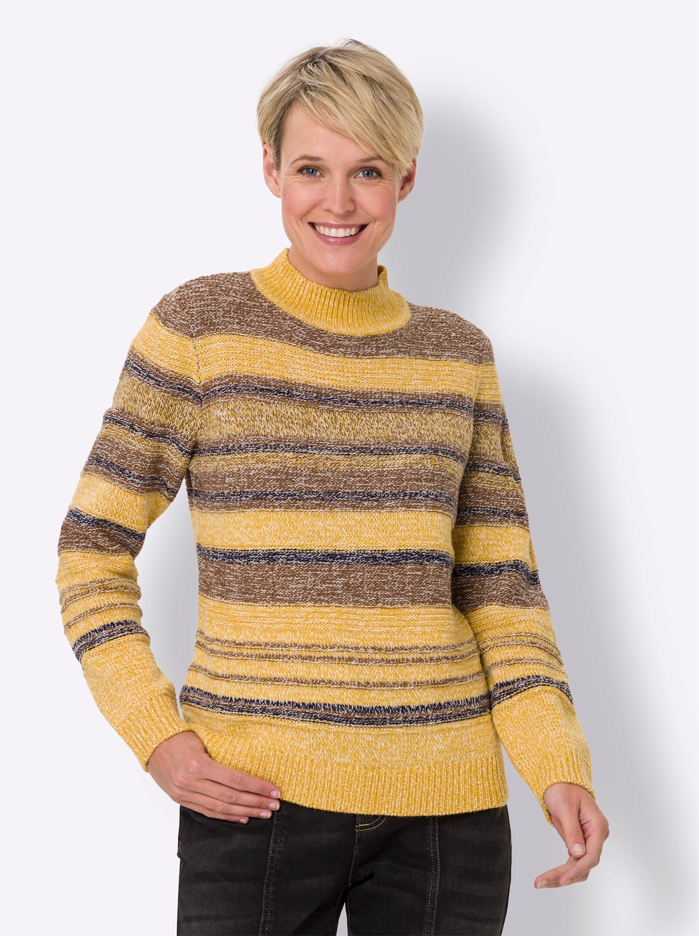 Classic Basics Stehkragenpullover »Langarm-Pullover«