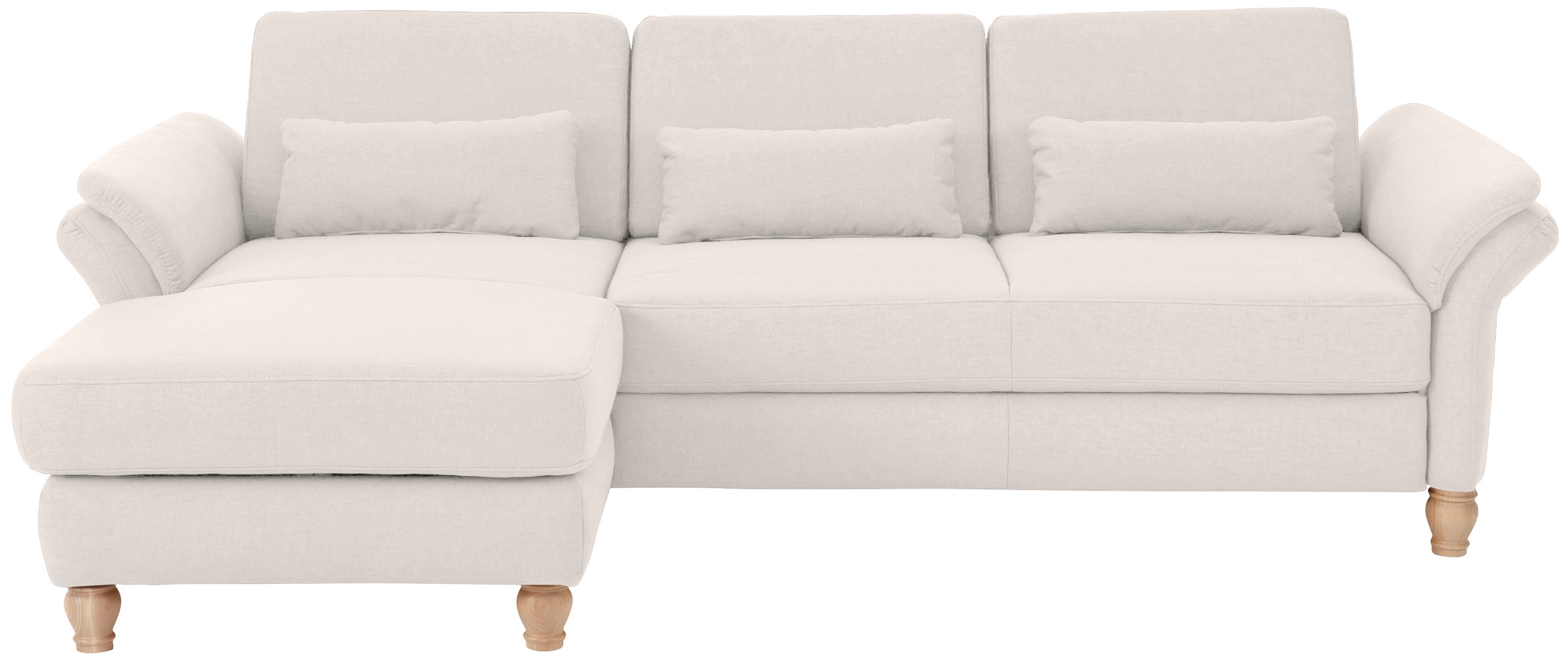 Home affaire Ecksofa »Palace L-Form« incl. Sitztiefenverstellung, wahlweise mit Bettfunktion und Stauraum