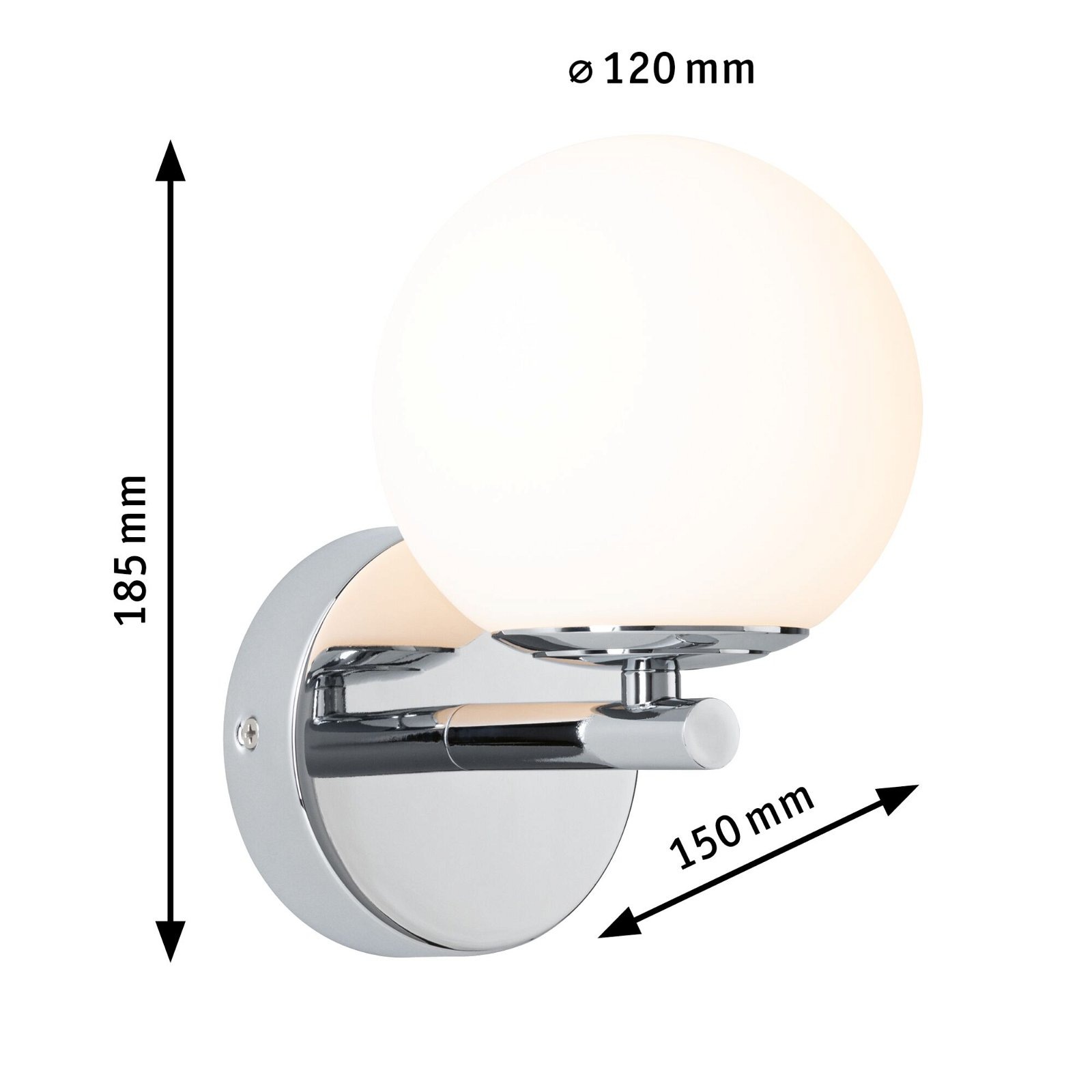 Paulmann LED Wandleuchte »Selection Bathroom Gove« Schutzart IP44 spritzwassergeschützt, LED mit  5 Watt,  3000 K 