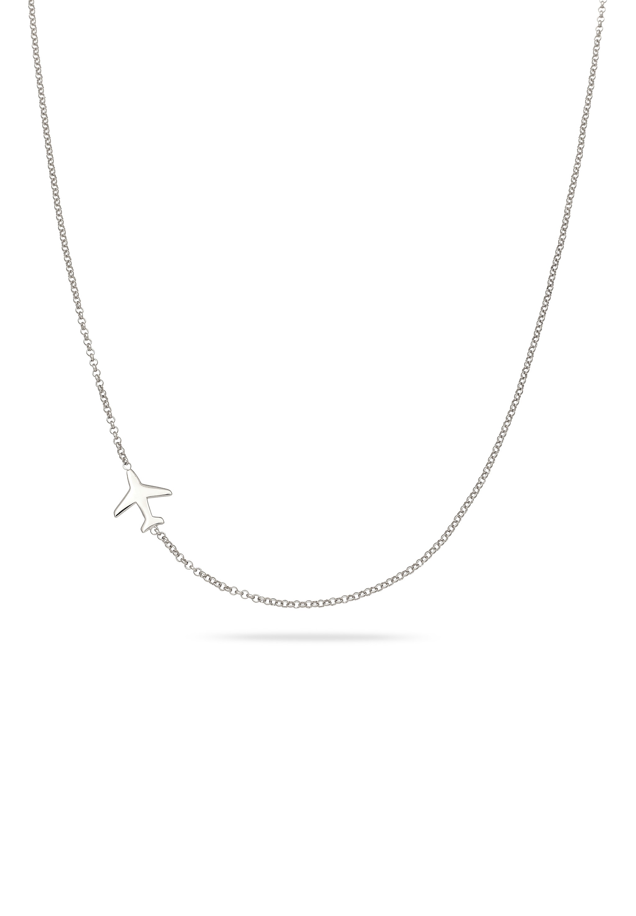 Elli Kette mit Anhänger »Halskette Flugzeug 925 Sterling Silber«
