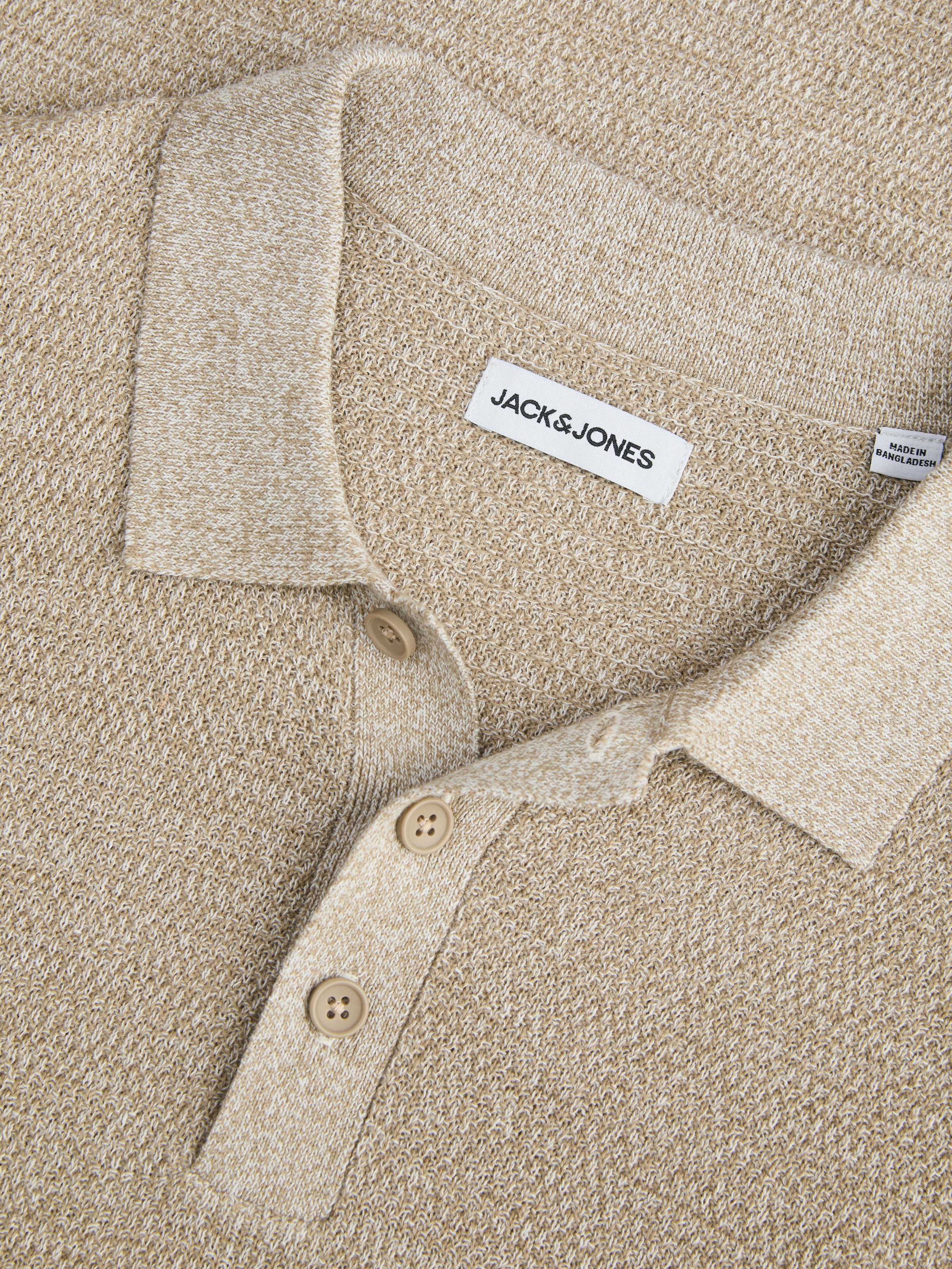 Jack & Jones Strickpullover »JJEGEORGE KNIT POLO LS SN«