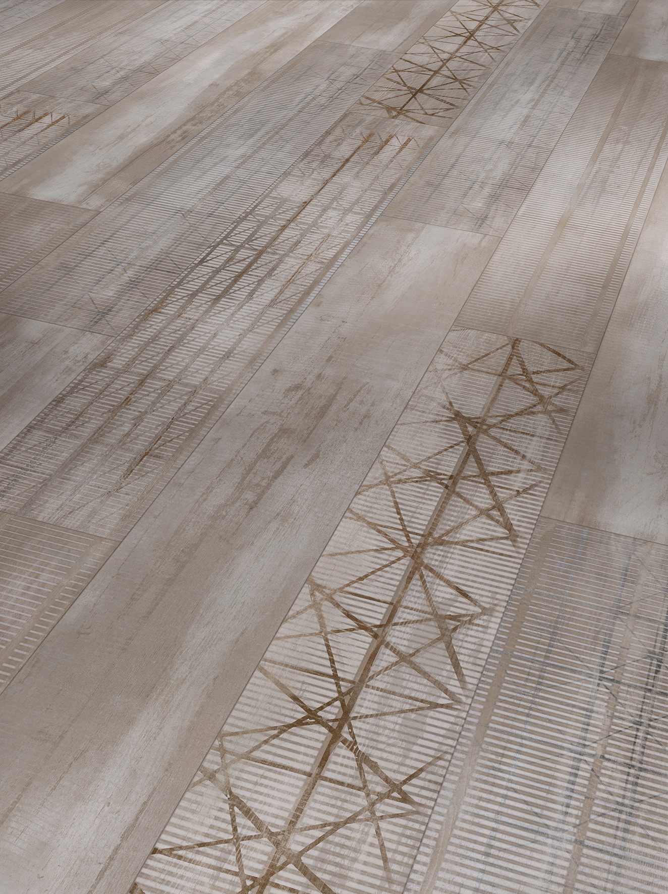 PARADOR Designboden »Modular ONE Edition One Ground Essen«, (Set), Porenstruktur, mit integrierter Trittschalldämmung, Verlegefläche: 2,49 m², matt, für Fußbodenheizung geeignet
