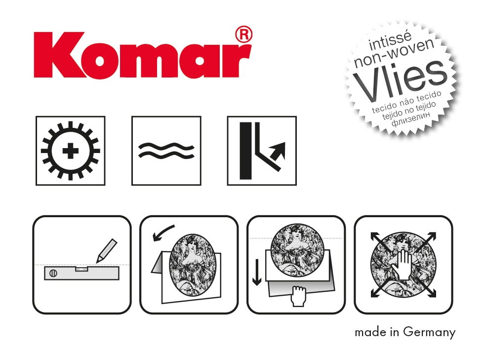 Komar Fototapete »Vlies selbstklebend - Round Stories - Größe 125 x 125 cm«, bedruckt, Wohnzimmer, Schlafzimmer