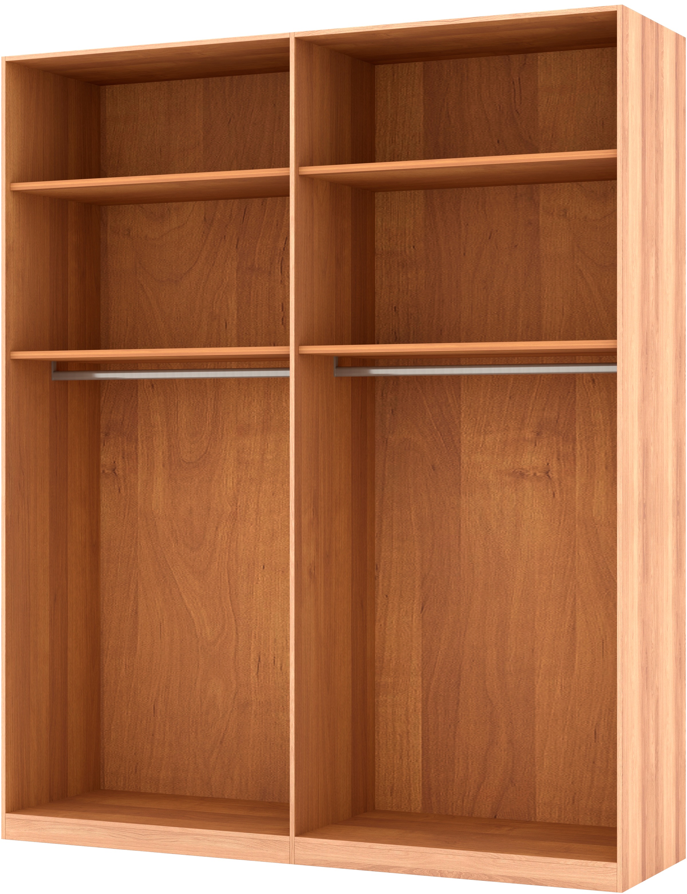 Musterring Drehtürenschrank »Sorrent, Kleiderschrank, teilmassiv Eiche«, (mit Türdämpfern, in 5 Breiten & 2 Höhen, extra Böden, MADE IN GERMANY), Türen in Eiche massiv mit Absetzung in Schiefer, verschiedene Maße