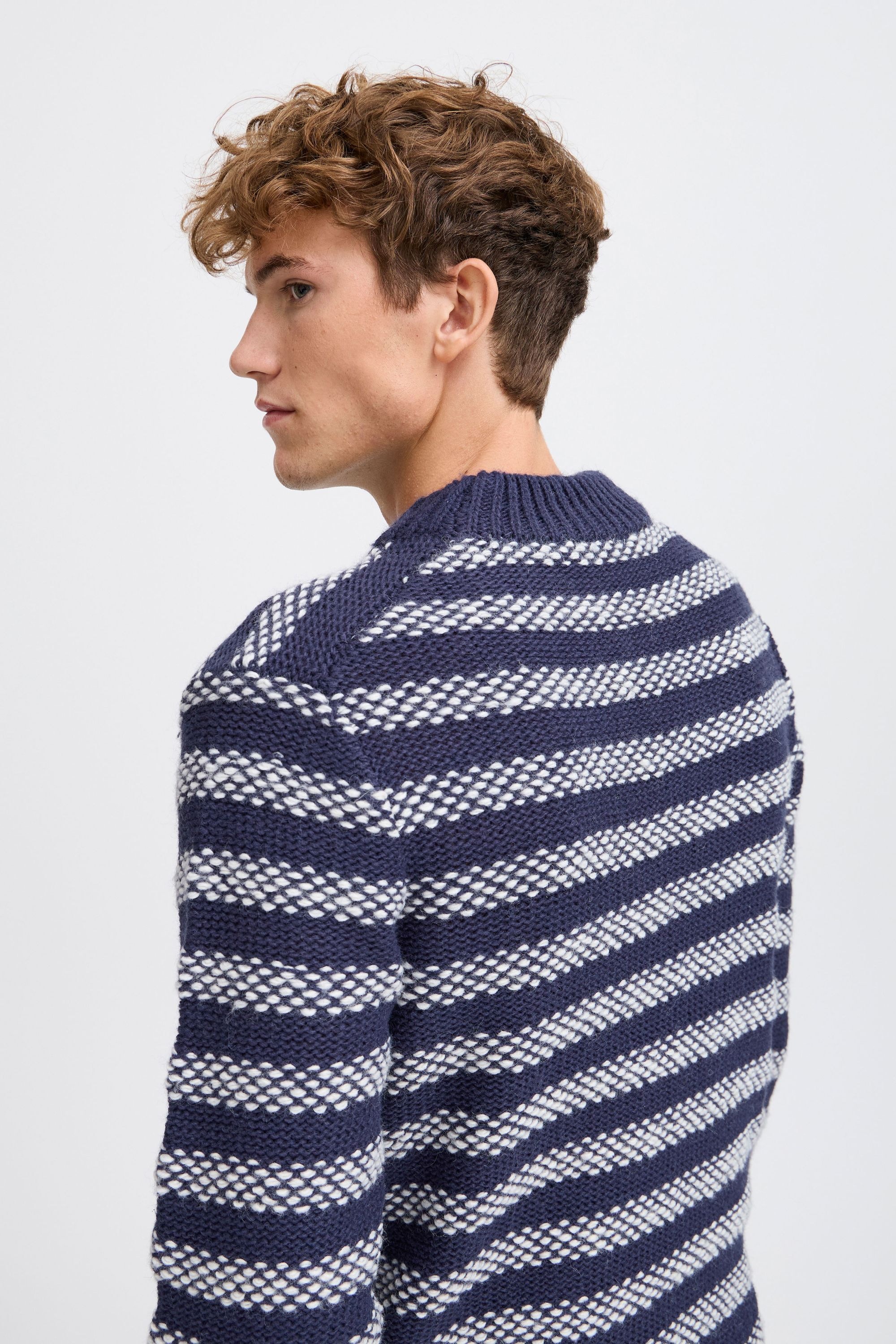 Casual Friday Strickfleece-Pullover »Strickpullover CFKARL striped knit«