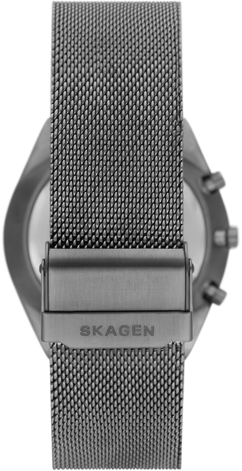 Skagen Chronograph »GRENEN CHRONOGRAPH«, Quarzuhr, Armbanduhr, Herrenuhr, Stoppfunktion, Edelstahlarmband